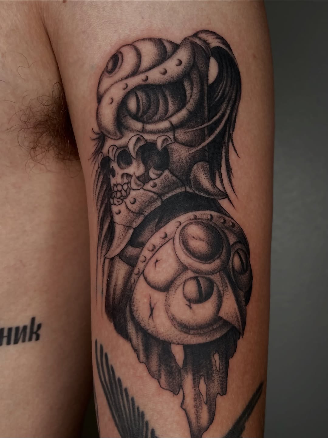 Tattoo by @ghostneedles_ β black_and_grey, dark_realism
