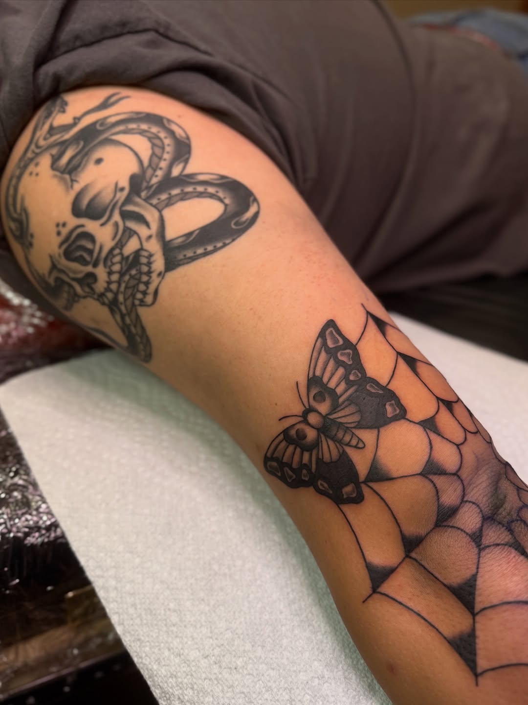Tattoo by @colournegative — american_traditional, black_and_grey