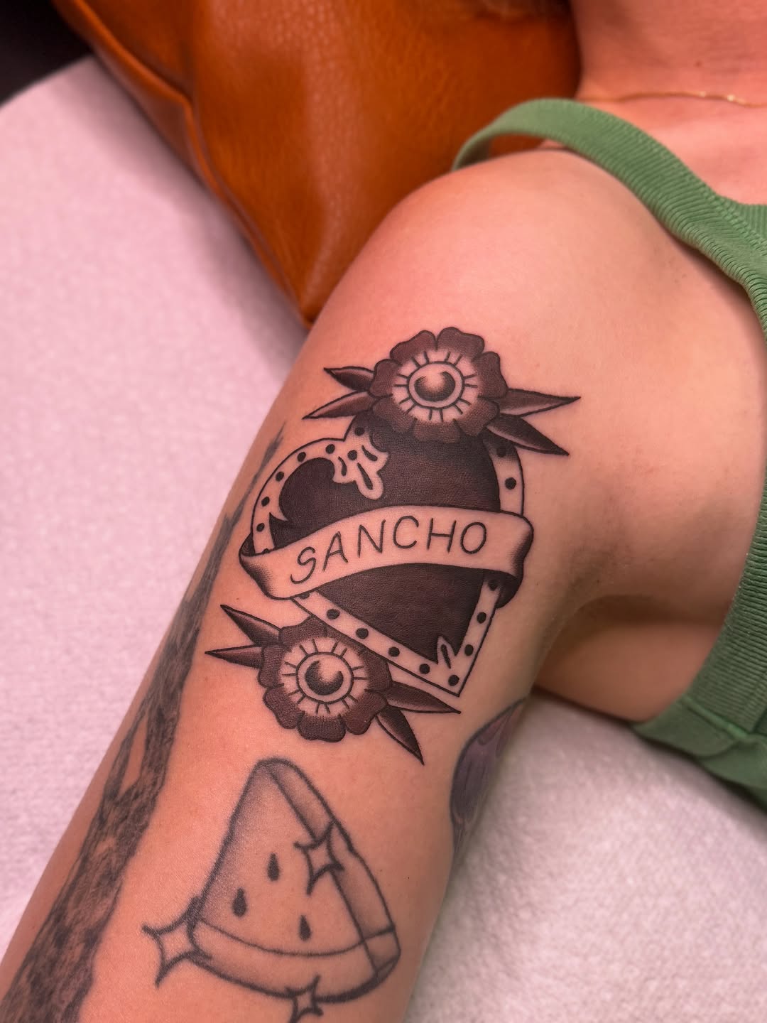 Tattoo by @colournegative — american_traditional, lettering_script
