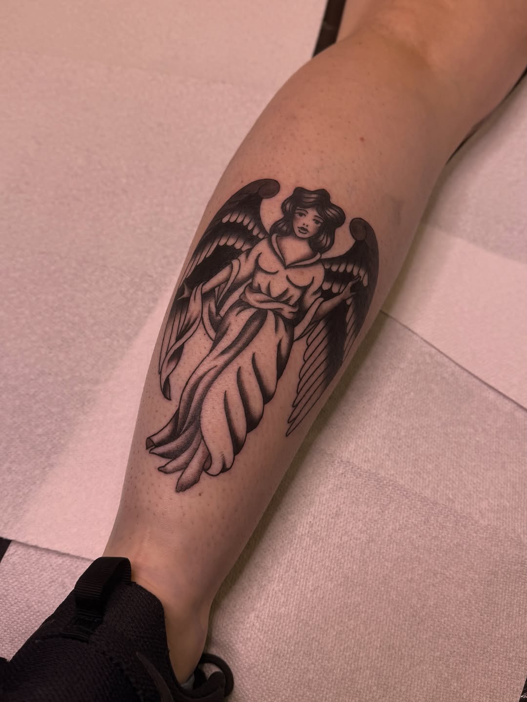 Tattoo by @colournegative — american_traditional, black_and_grey