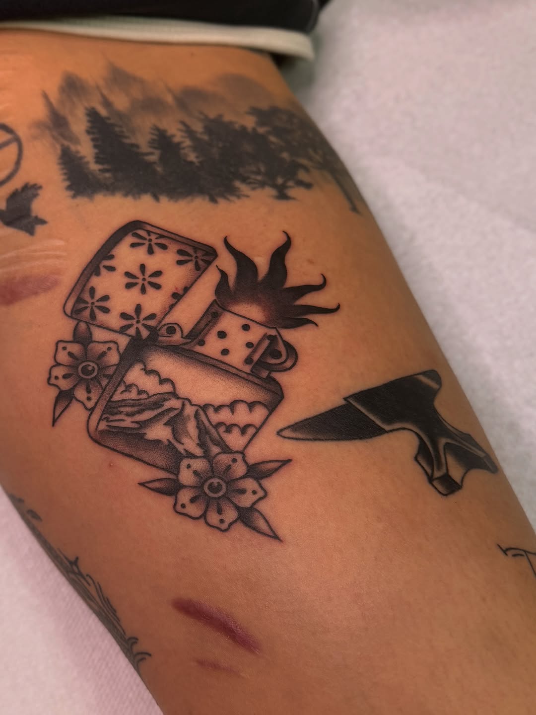 Tattoo by @colournegative — american_traditional, black_and_grey