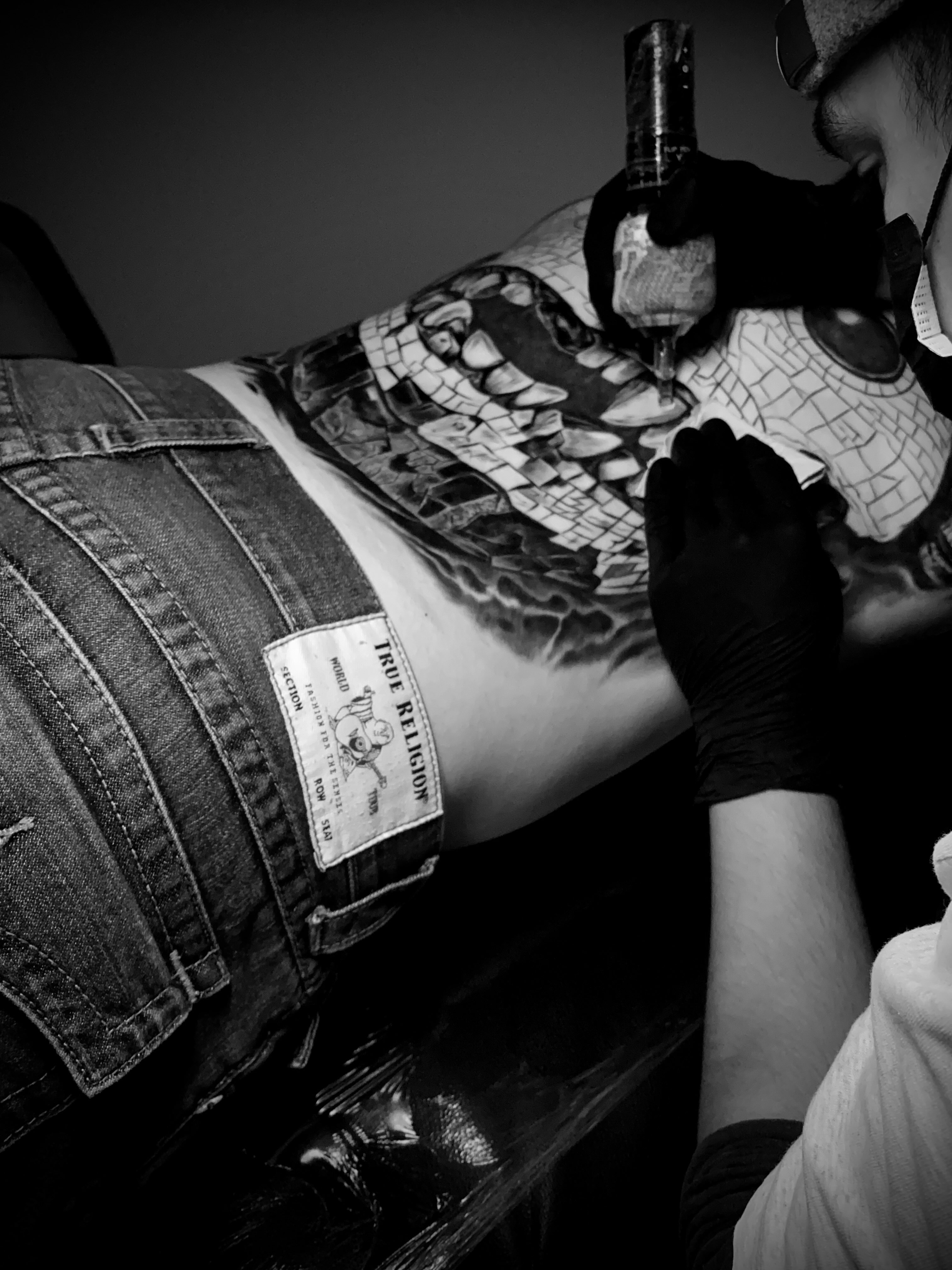 Tattoo by @aifos_arts94 — black_and_grey