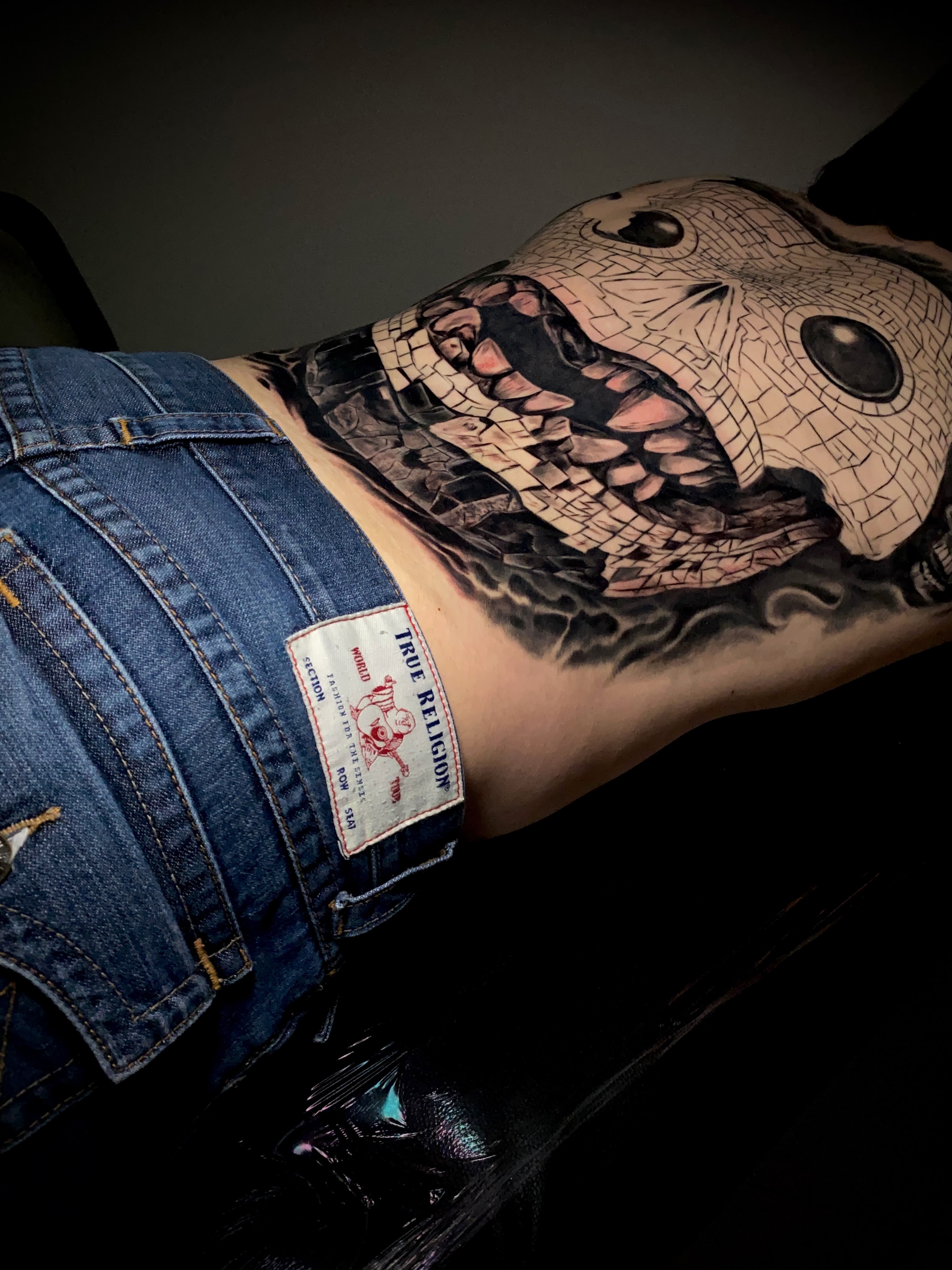 Tattoo by @aifos_arts94 — black_and_grey, realism
