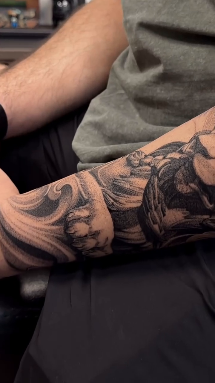 Tattoo by @cot_tattoo — realism, black_and_grey