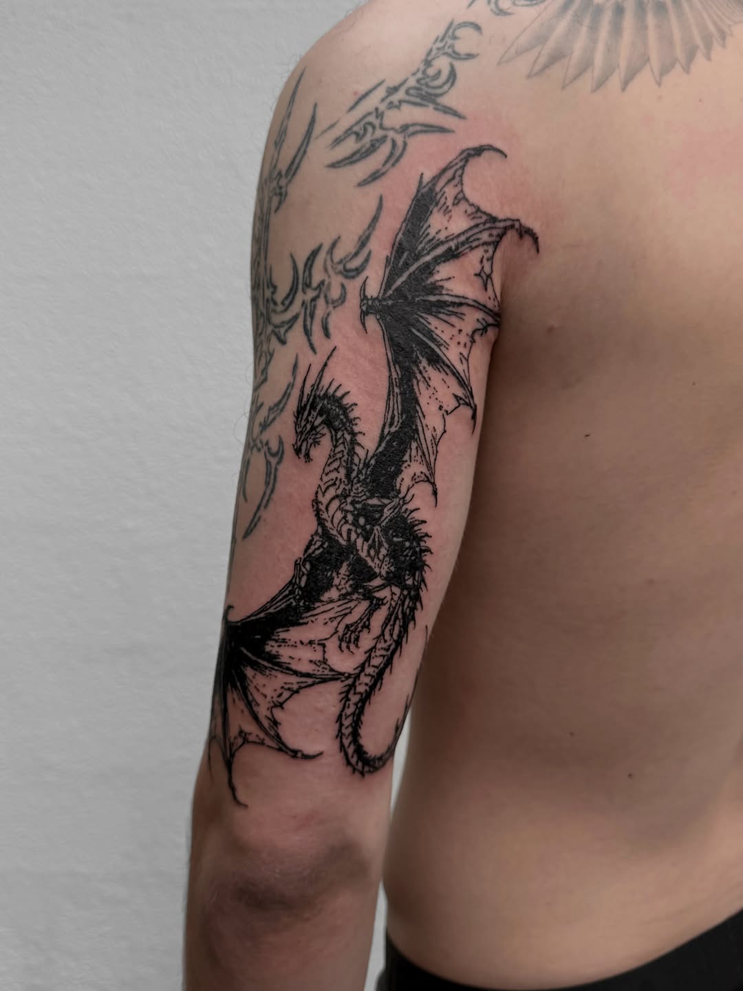 Tattoo by @avaniloutattoo — blackwork, illustrative