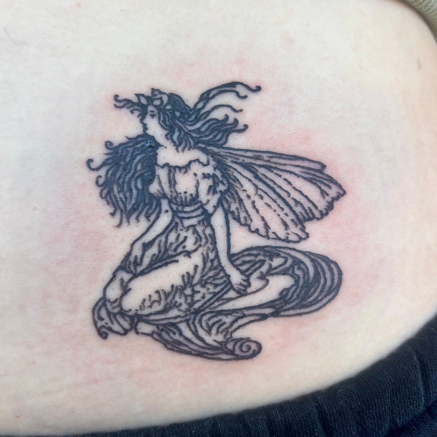 Tattoo by @highsettler โ black_and_grey