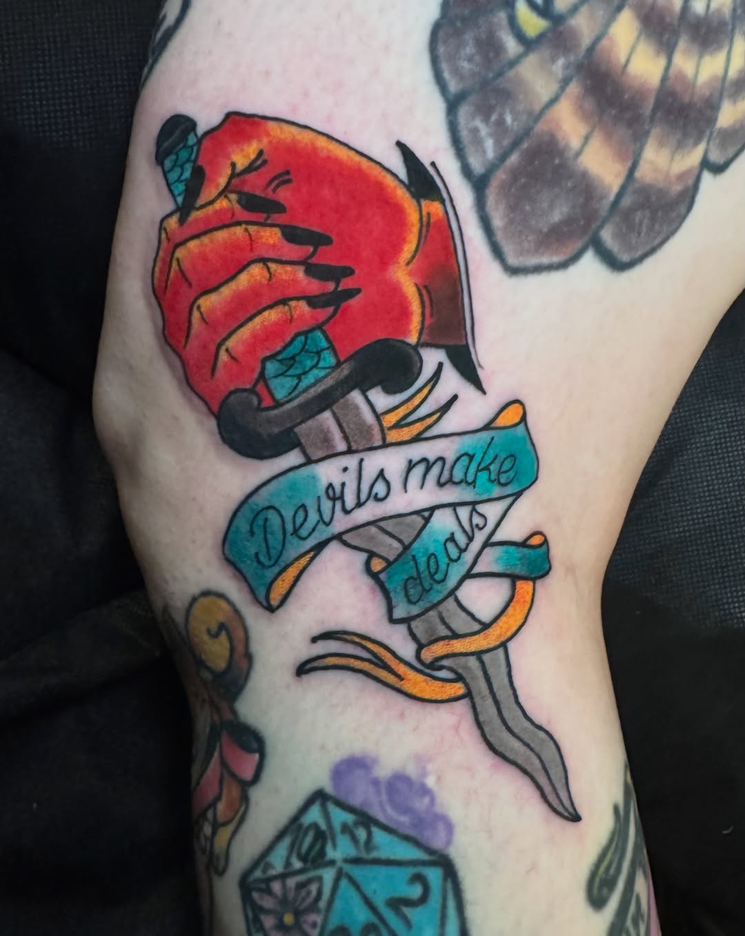 Tattoo by @sean_wilcox — american_traditional, lettering_script