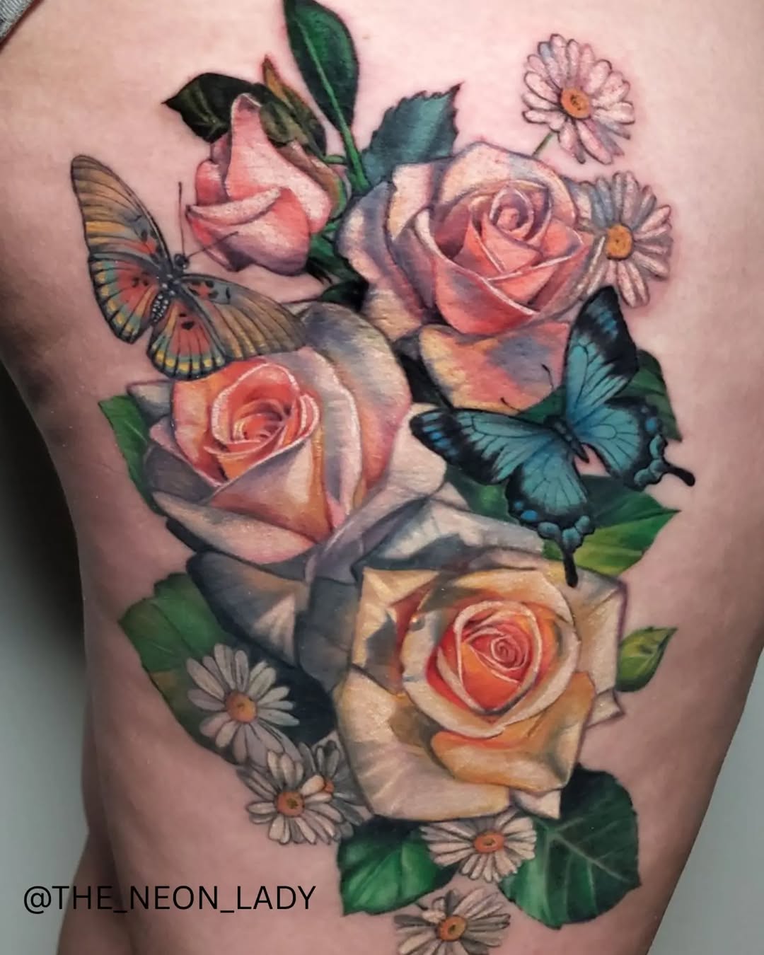 Tattoo by @the_neon_lady — realism, fine_line