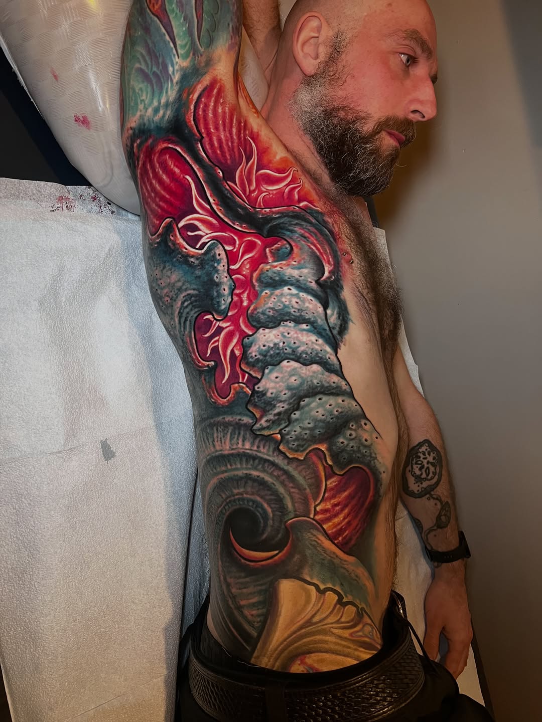 Tattoo by @tymcewen โ dark_realism, trash_polka