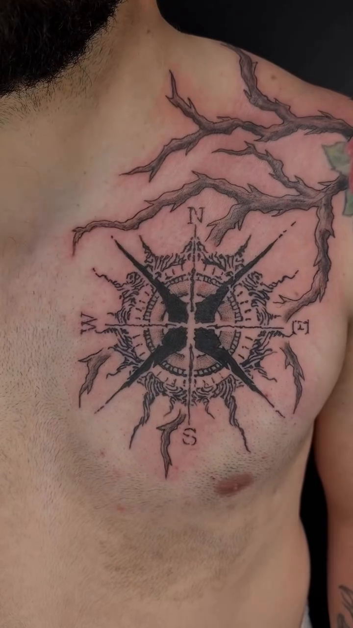 Tattoo by @artfulrebellion_ink — black_and_grey, geometric