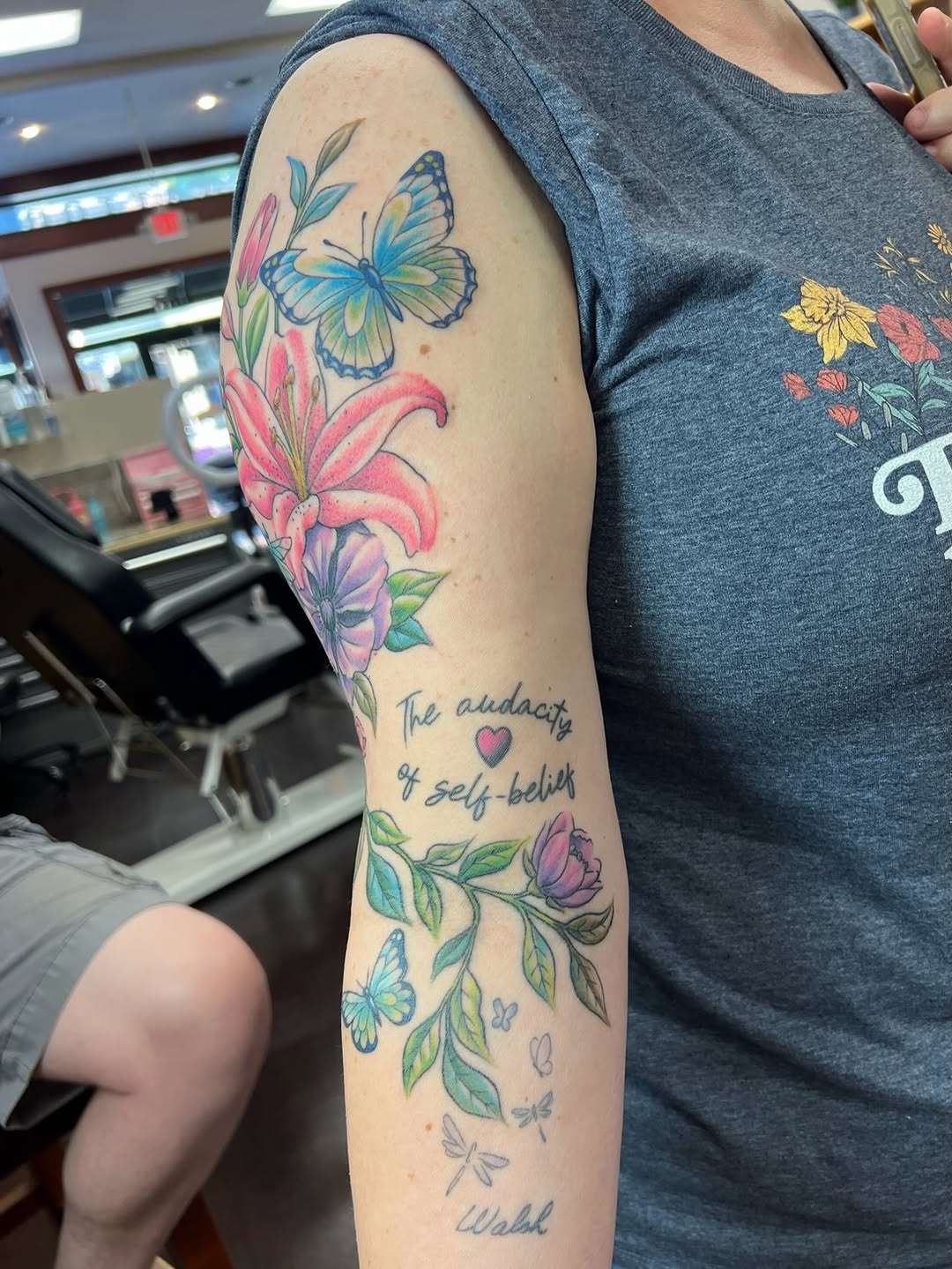 Tattoo by @lilylaurilatattoos — fine_line, lettering_script