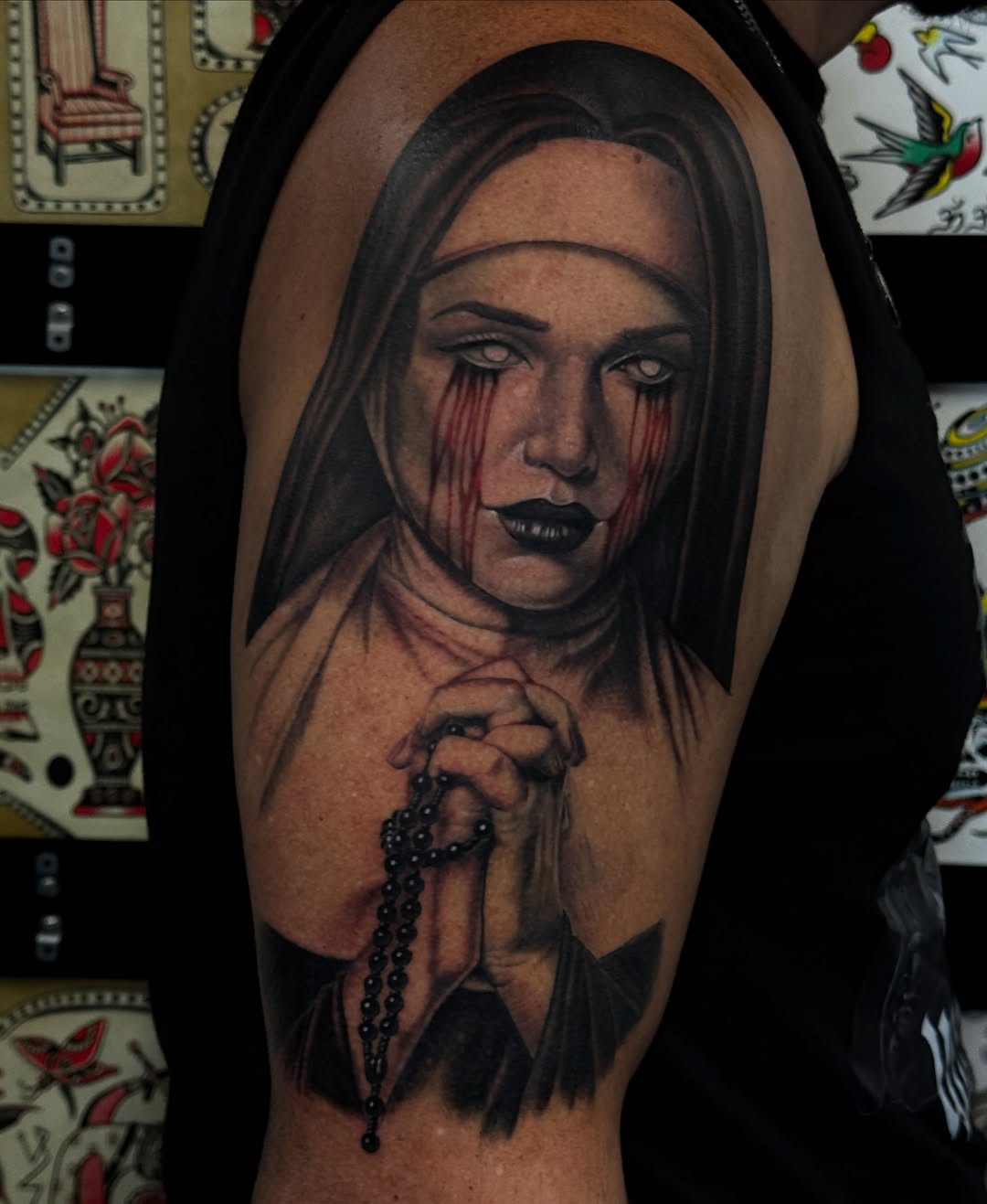 Tattoo by @inkyfruits — realism, dark_realism