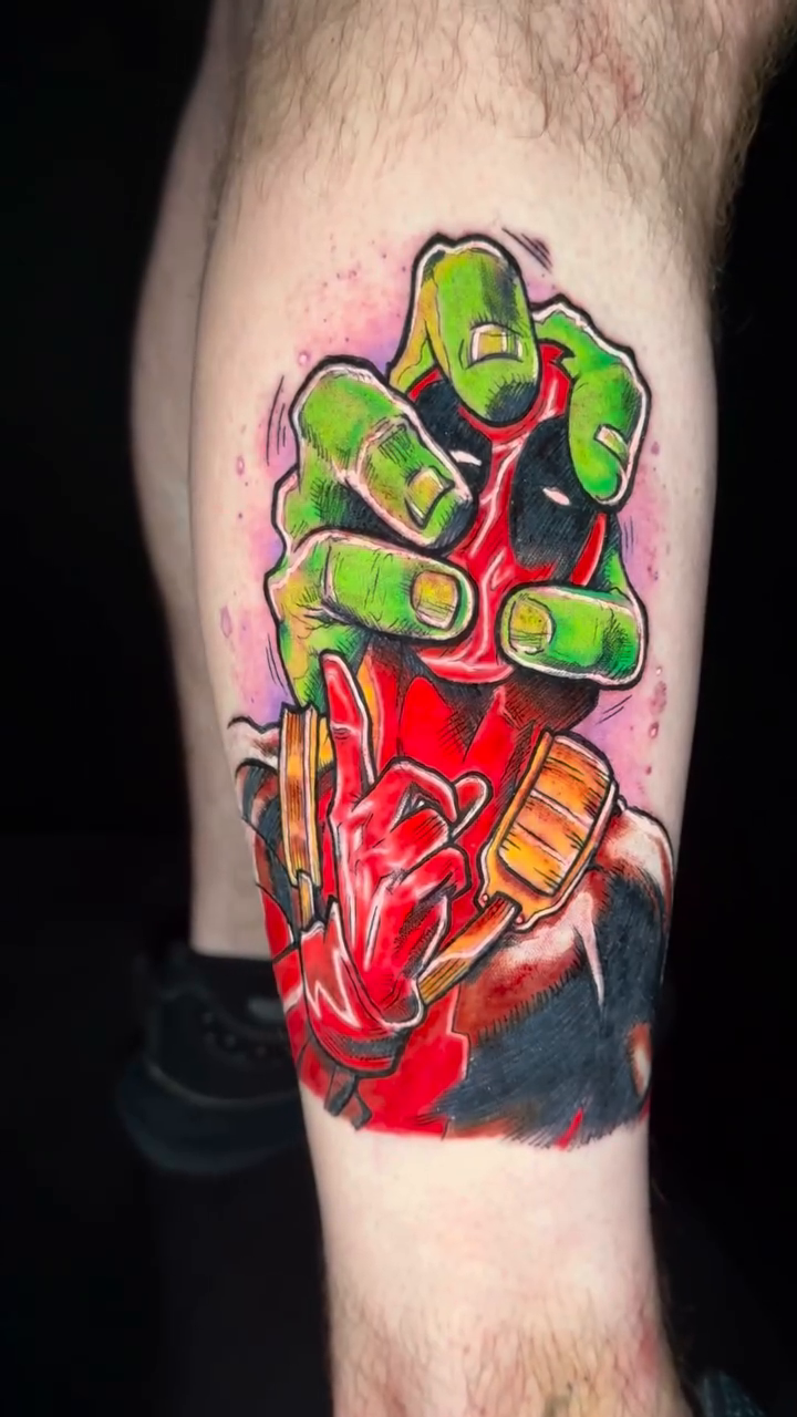 Tattoo by @salinastattoos โ new_school, trash_polka