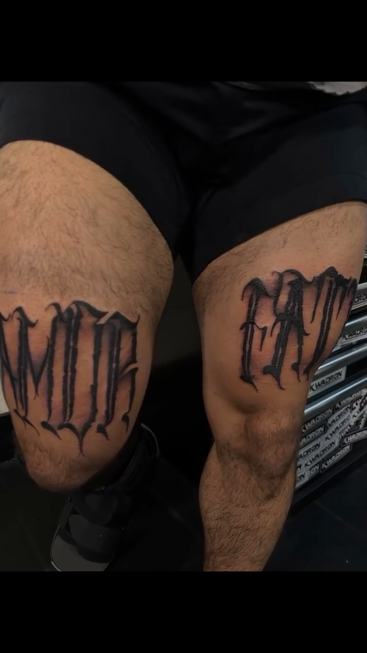 Tattoo by @_mujerdemuerte — lettering_script