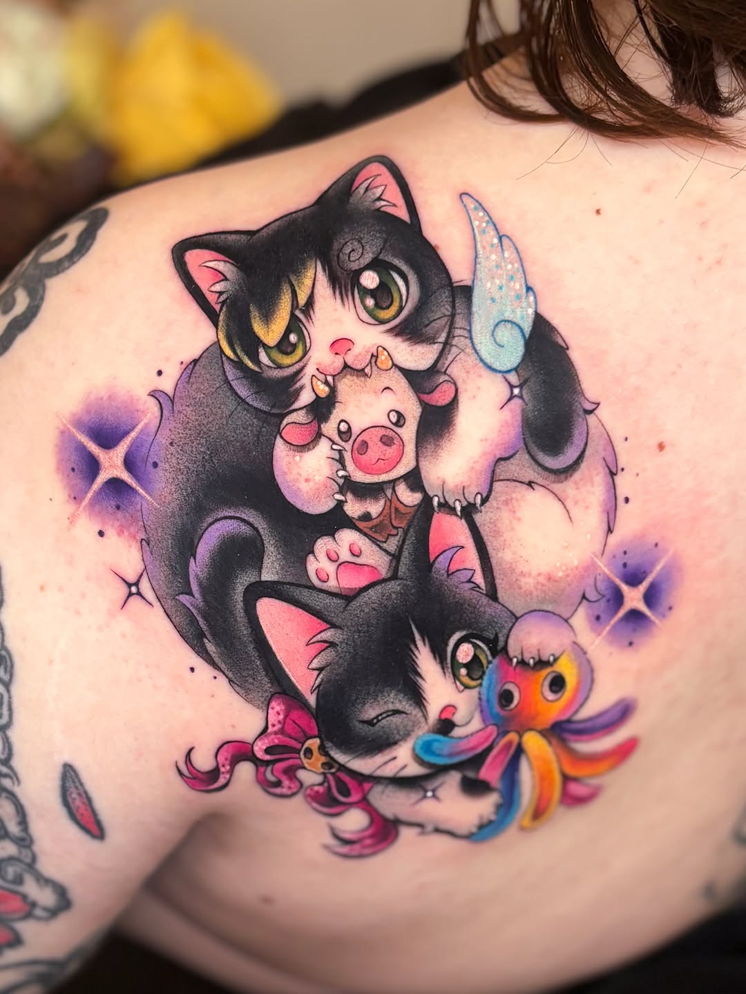 Tattoo by @maria.catwaii.tattoos — new_school, anime