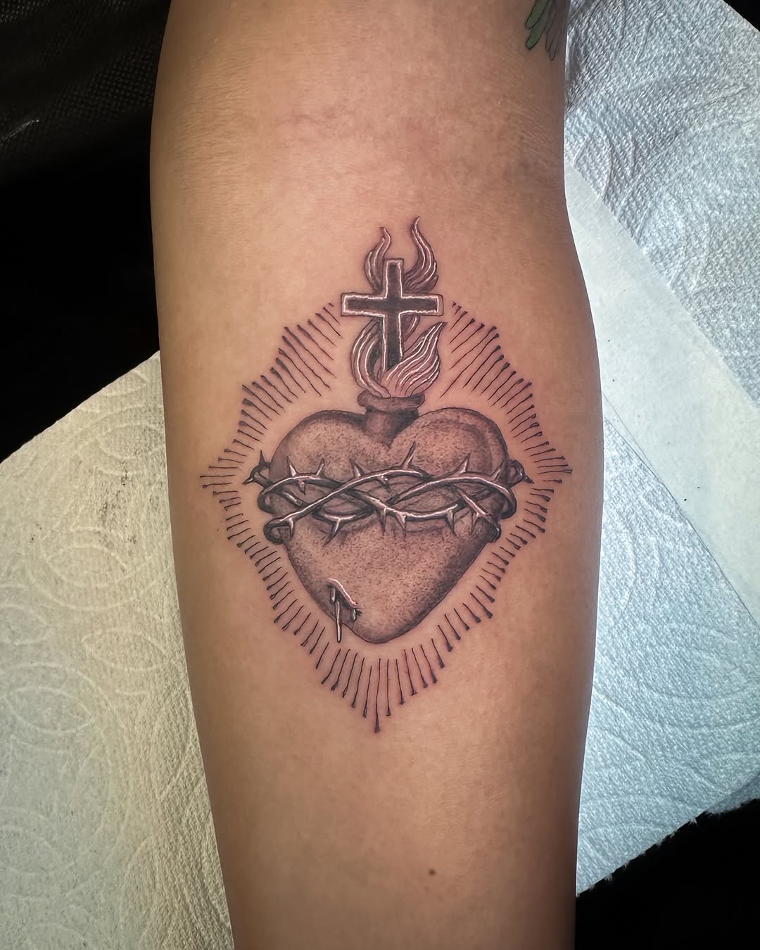 Tattoo by @colinbaker — black_and_grey, realism