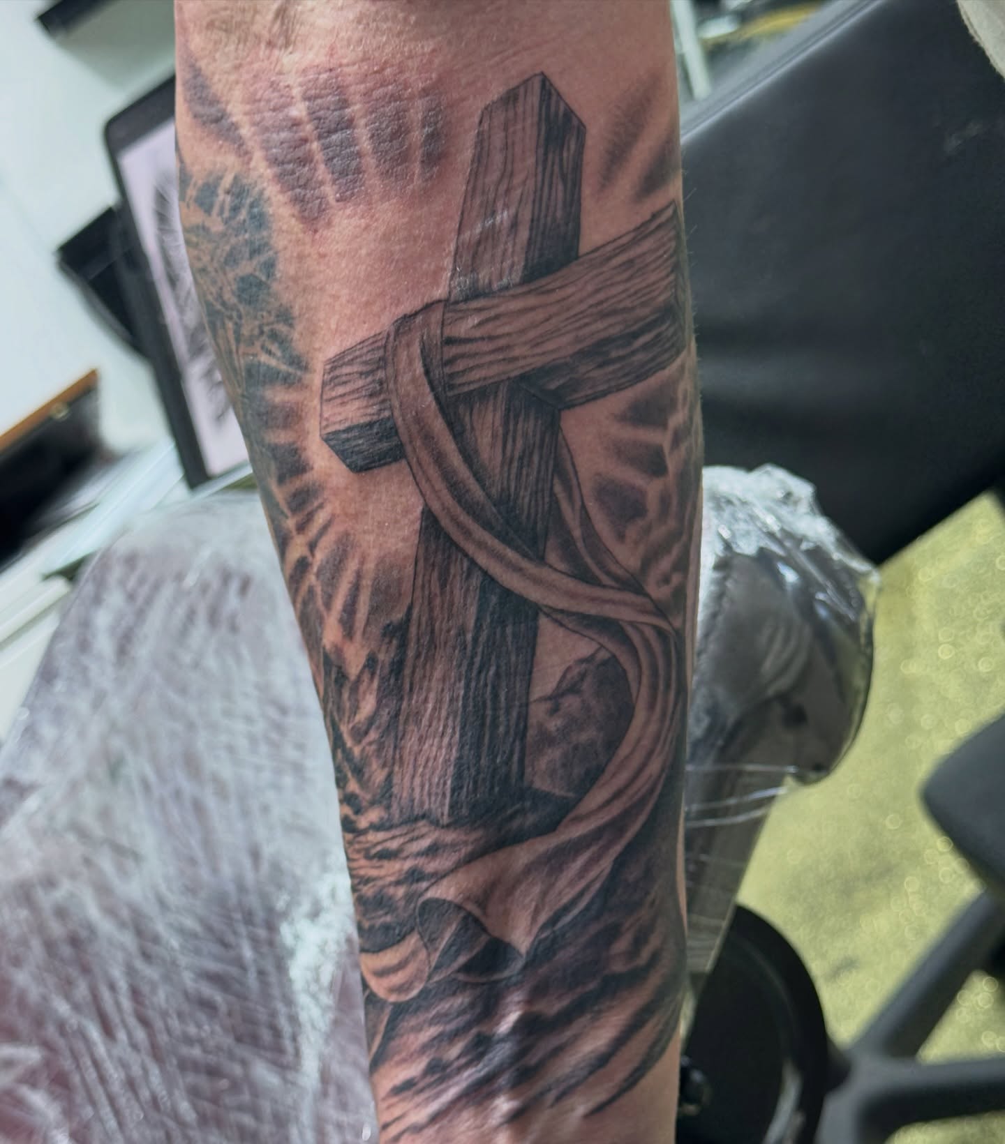 Tattoo by @og_tattoos_ — black_and_grey
