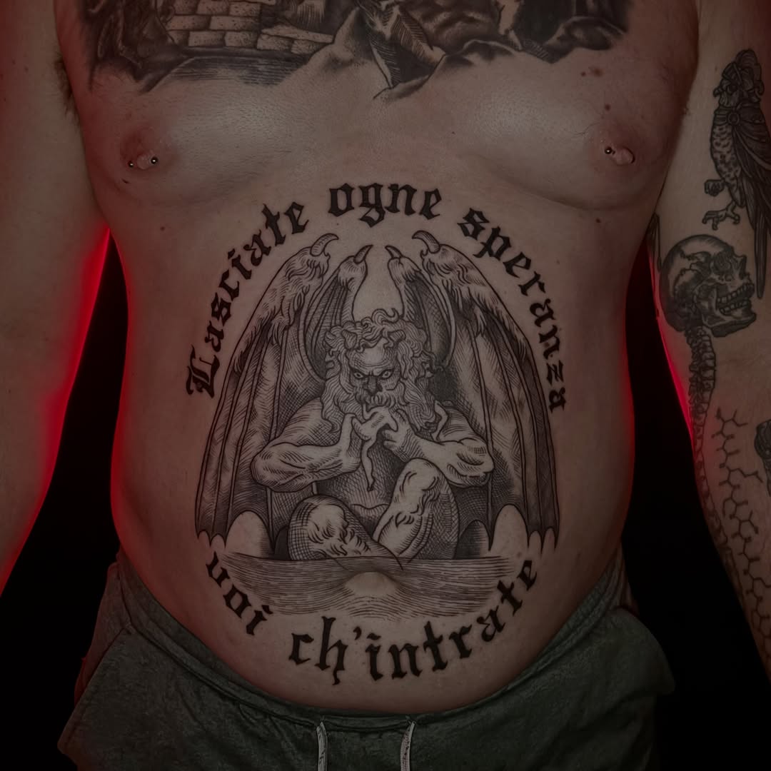 Tattoo by @irememberthealamo โ black_and_grey, lettering_script
