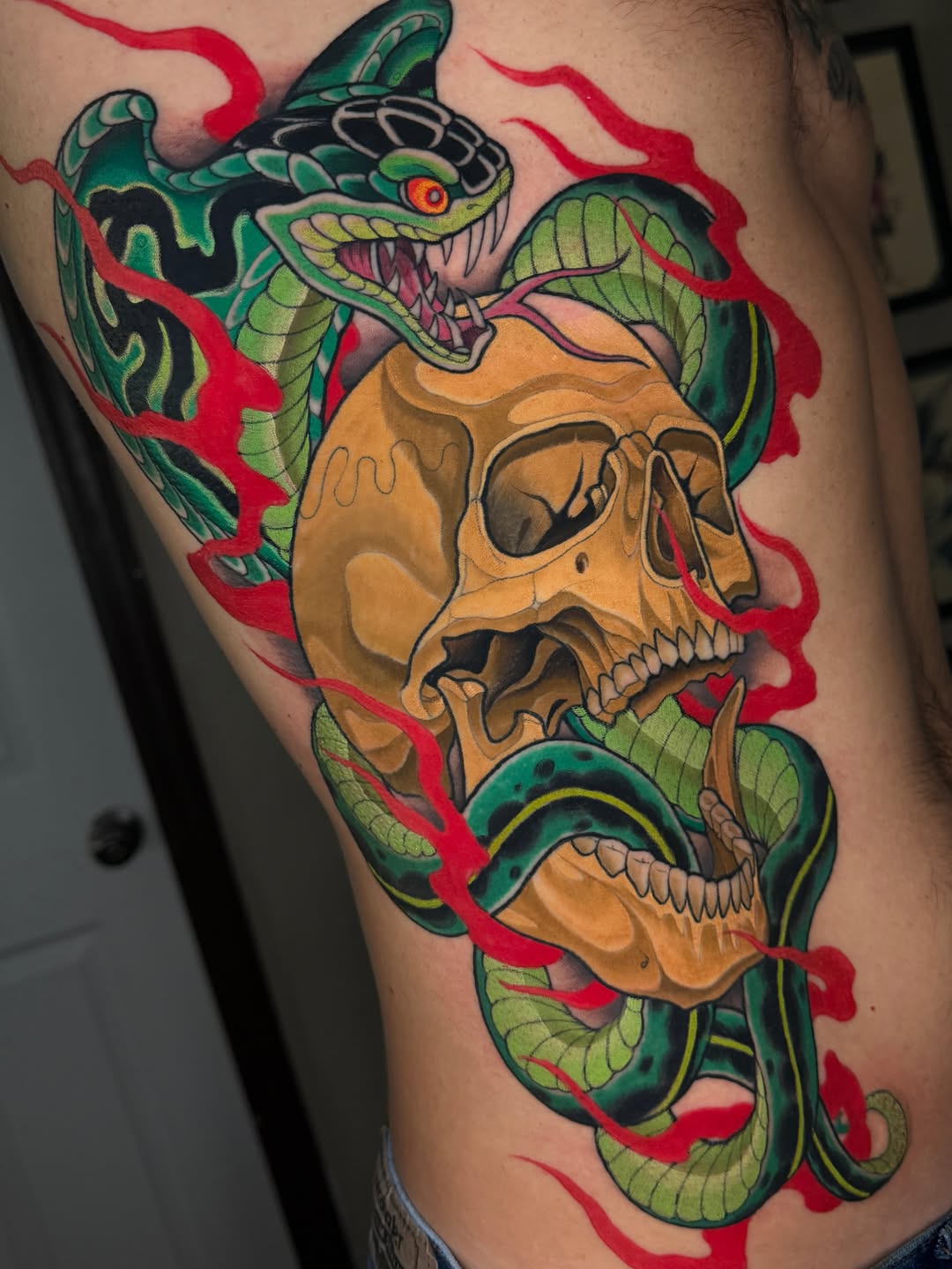 Tattoo by @jamesboagtattoos — neo_traditional, blackwork