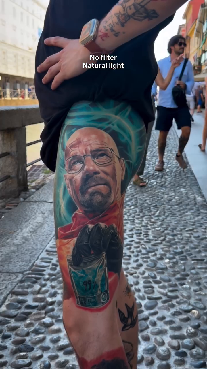 Tattoo by @vono.tattooer — realism, trash_polka
