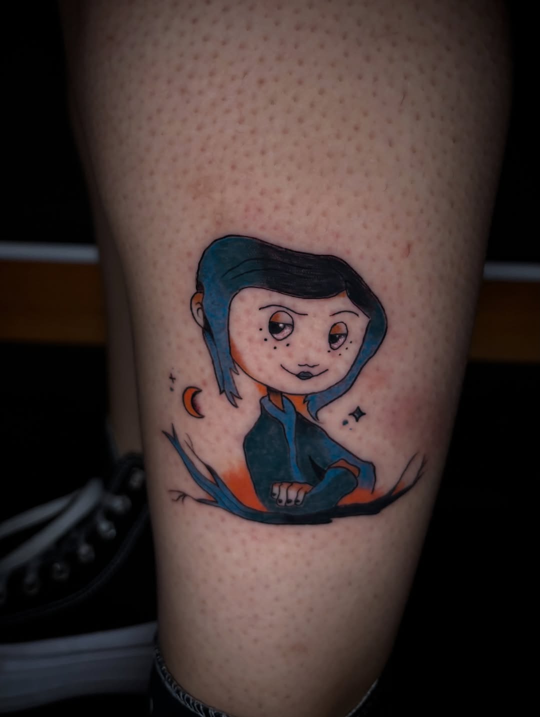 Coraline character ignorant tattoo on the forearm by ๐ฎ๐๐๐๐๐๐ ๐ฝ๐๐ โ
