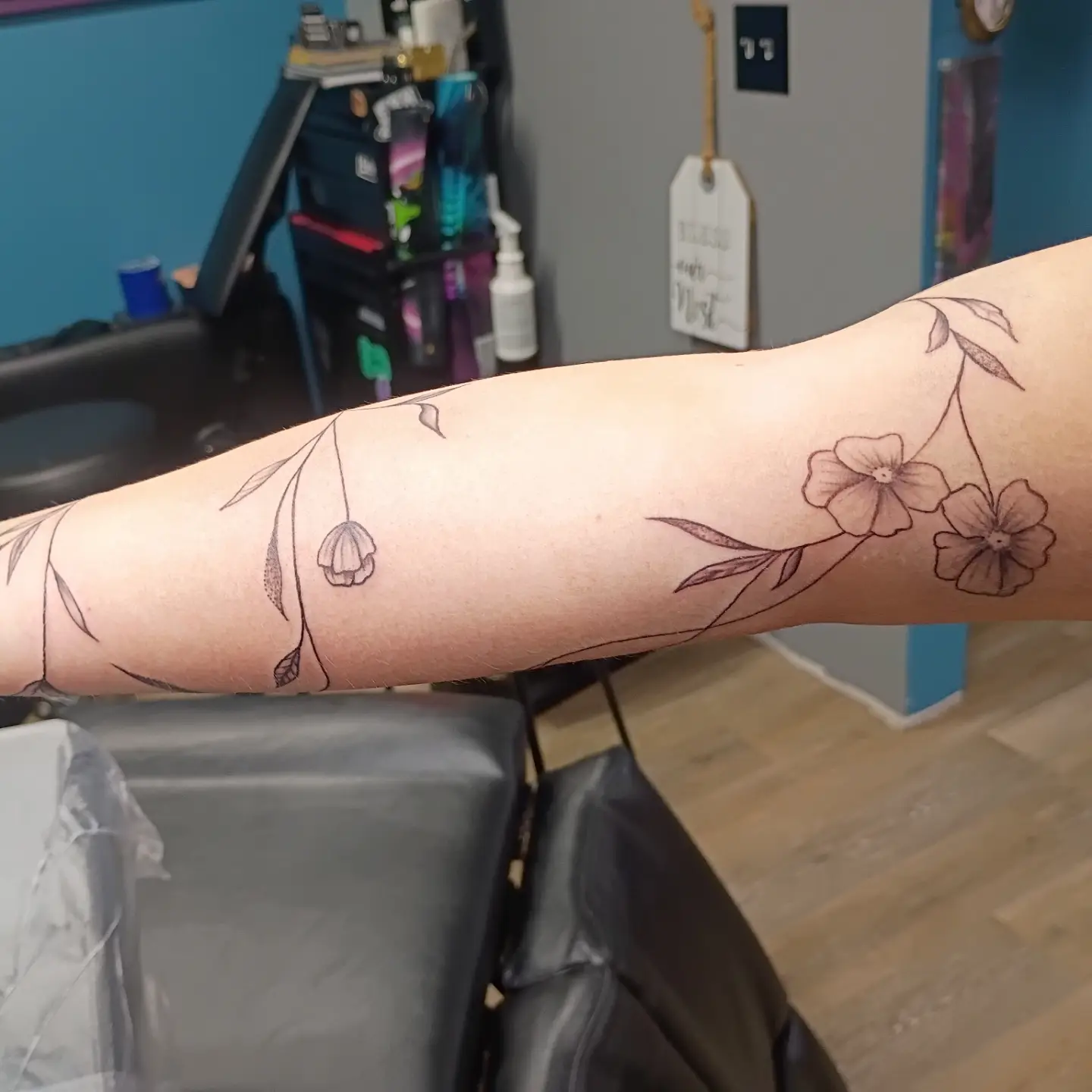 Tattoo by @mamabirdstattoos.piercings — black_and_grey