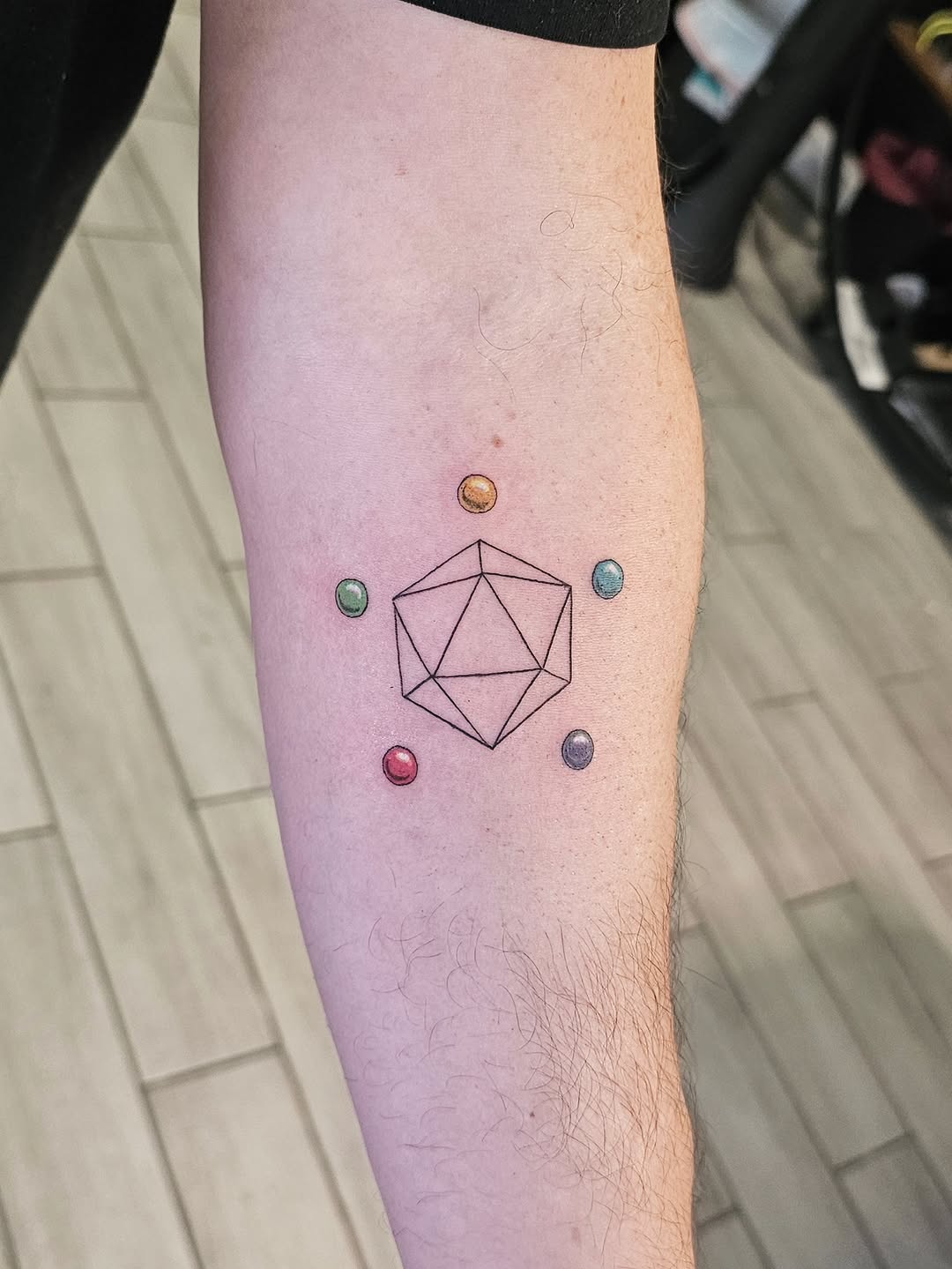 Tattoo by @caseyjo.tattoos — geometric, fine_line