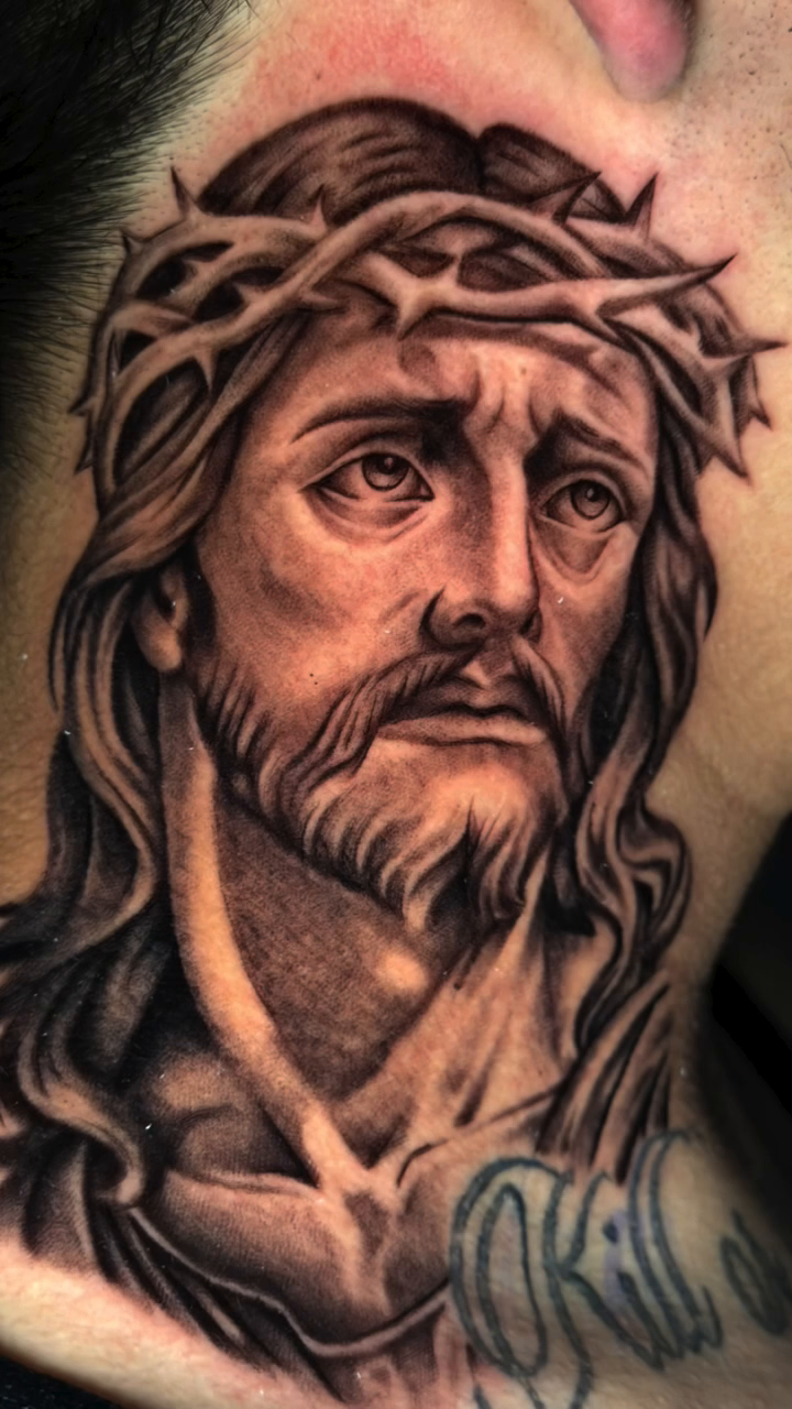 Tattoo by @dannyhtx_tattoos — realism, black_and_grey