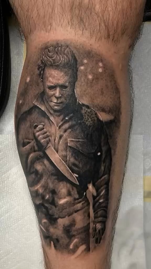 Tattoo by @elmertattoo1 — realism, dark_realism
