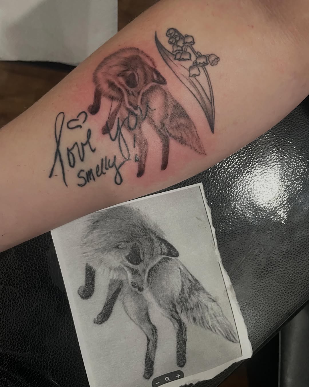 Tattoo on the forearm by Justin Evans kc ink