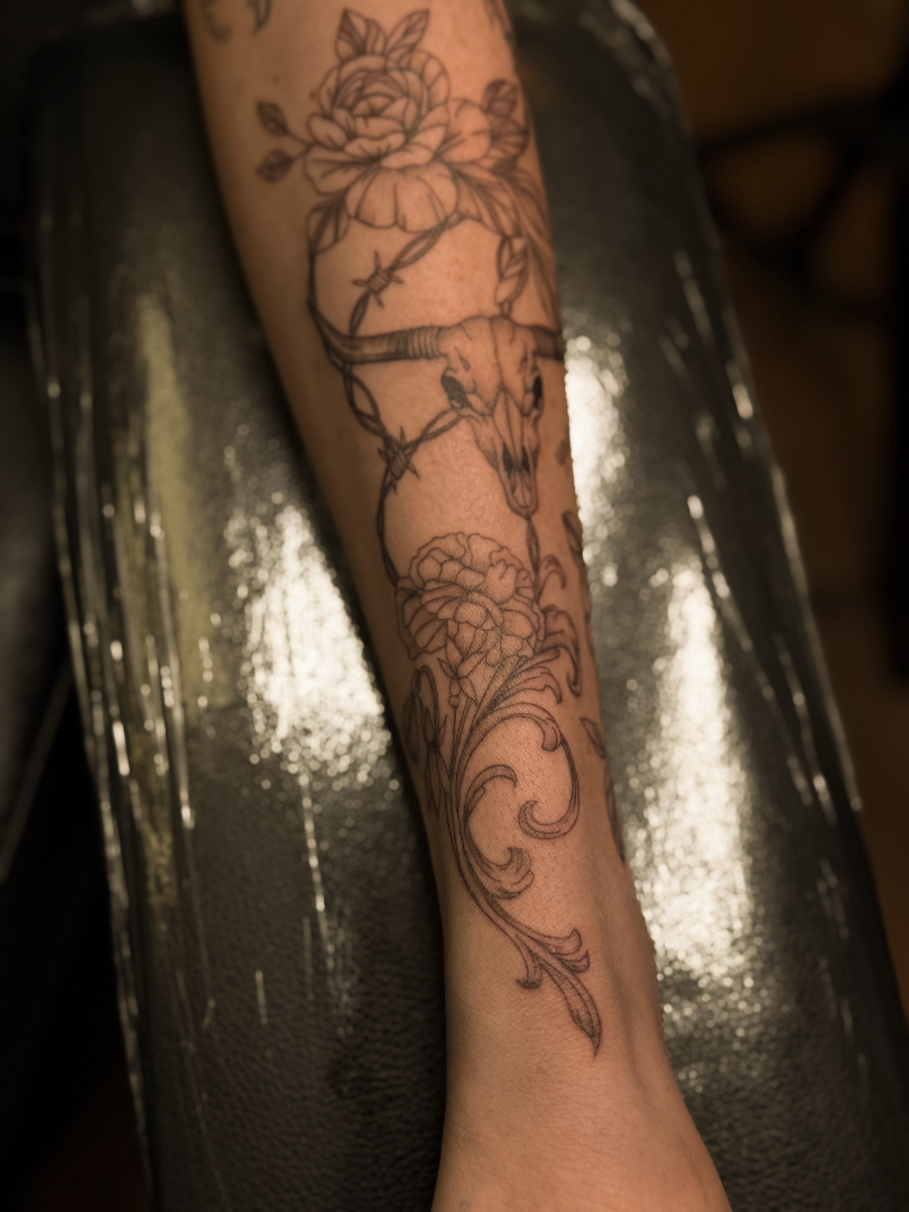 Tattoo by @wildcoyoteco — black_and_grey