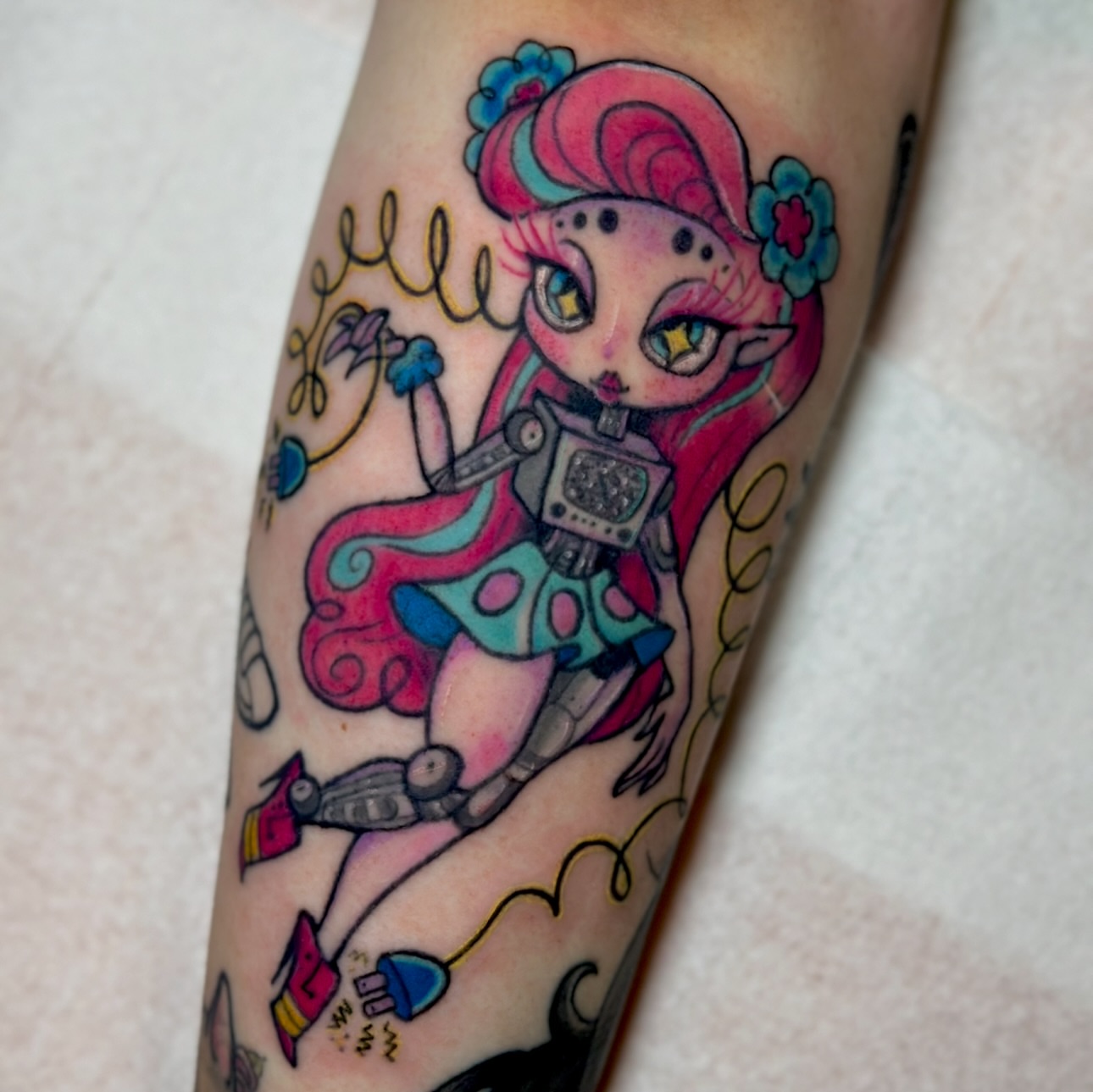 Tattoo by @kelviratats — new_school, anime