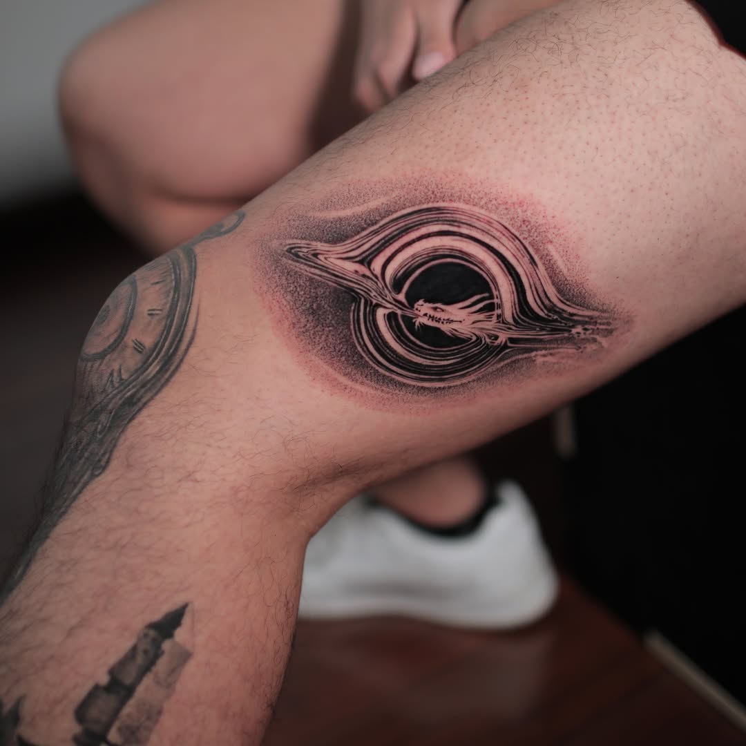 Tattoo by @strokin_dark — black_and_grey, realism