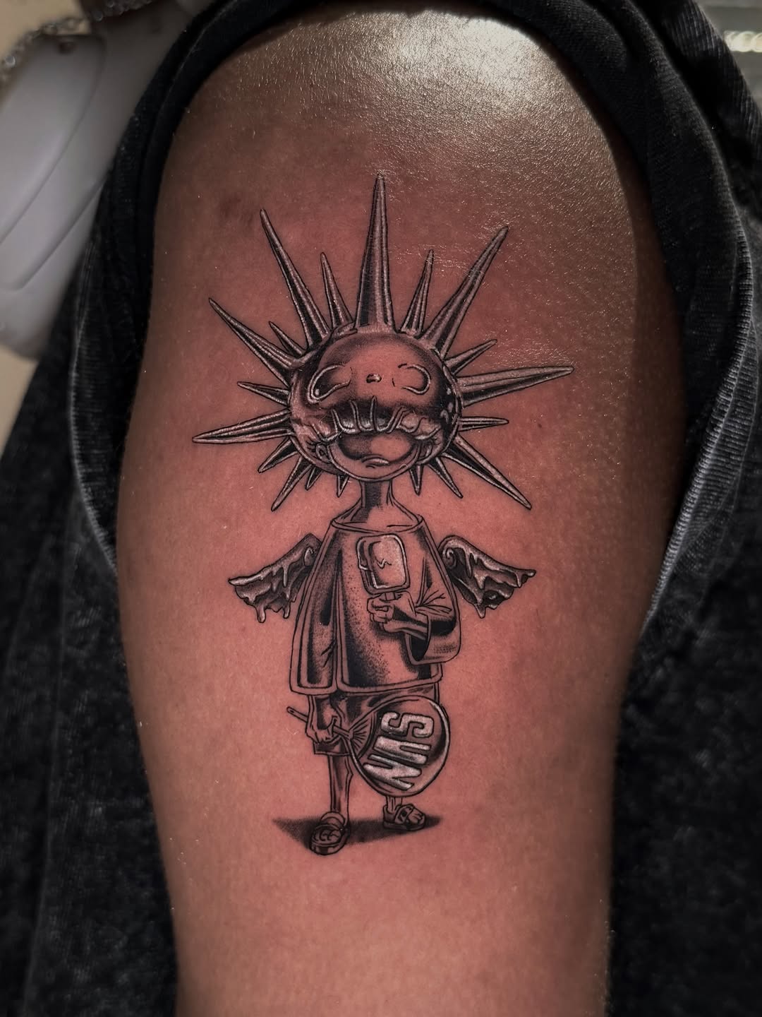 Tattoo by @inkbyivyx — black_and_grey, realism