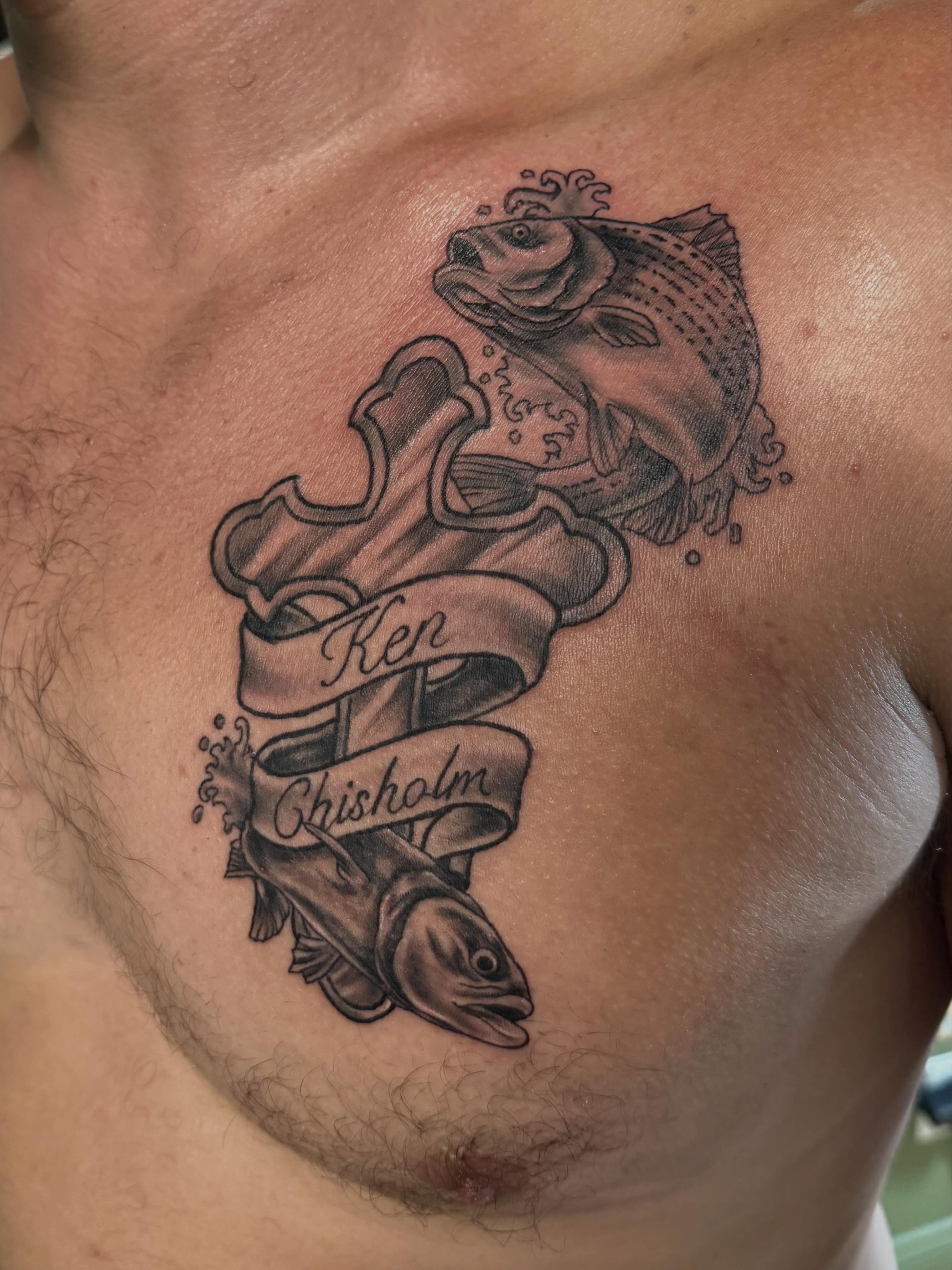 Tattoo by @tylerboltink — black_and_grey