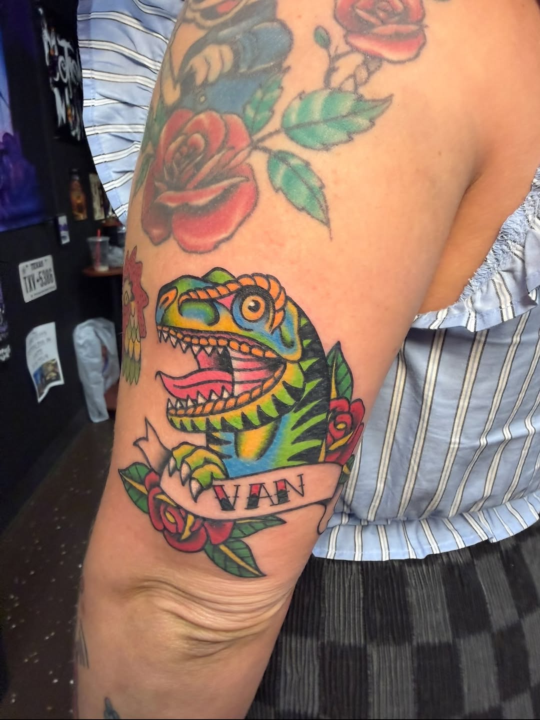 Tattoo by @dr3wmat1c_tattoos โ american_traditional, lettering_script