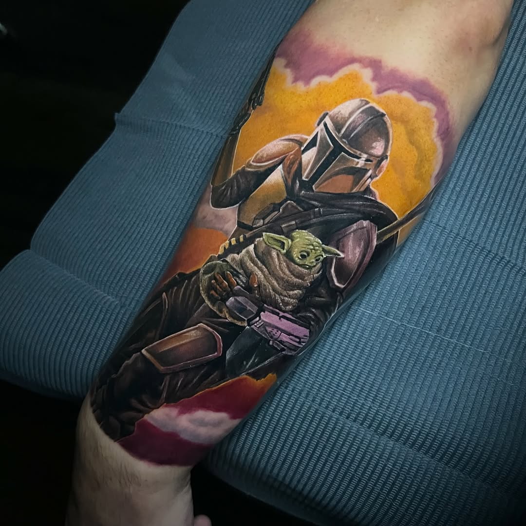 Tattoo by @brandonsommerstattoo — realism, black_and_grey