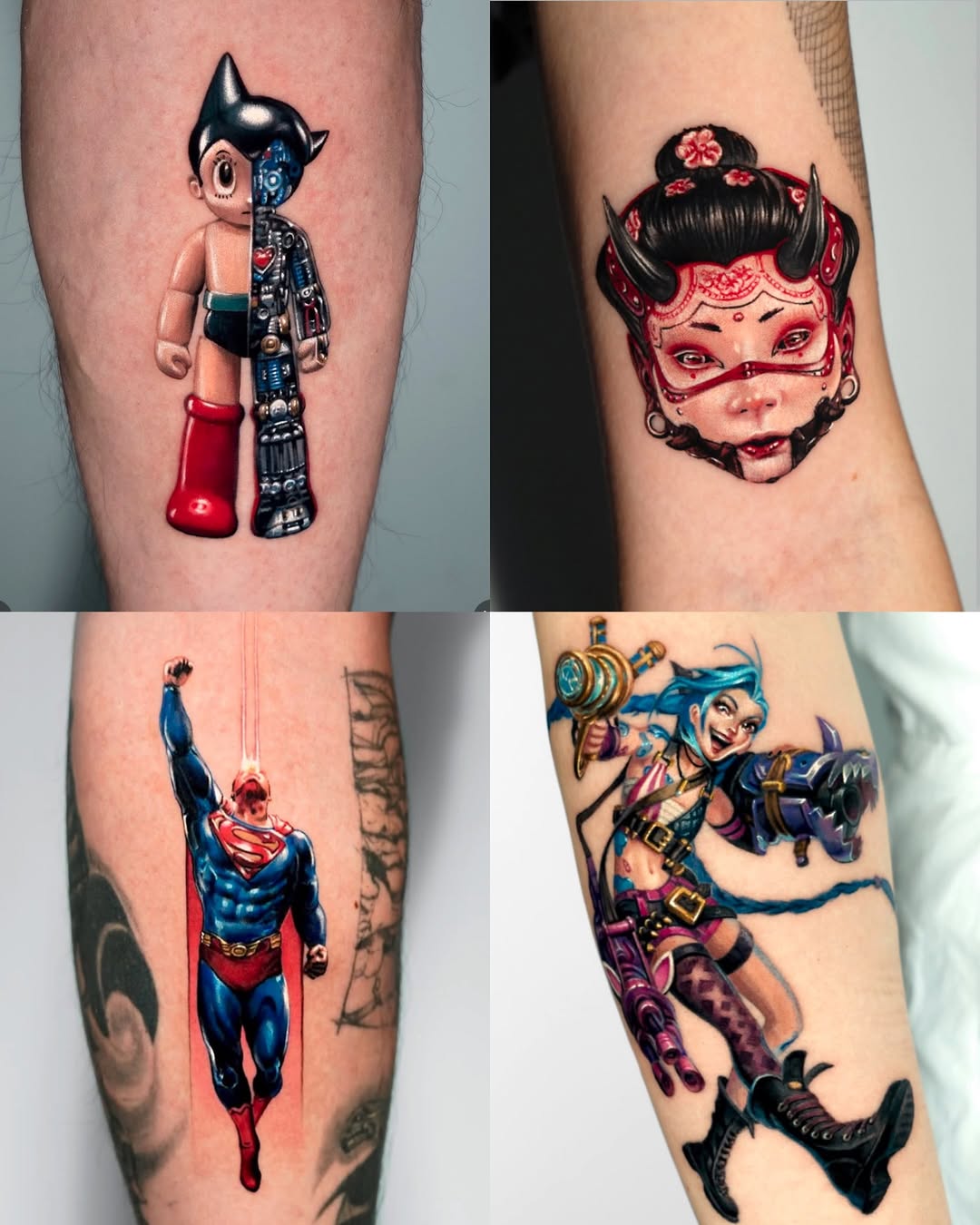 Astro Boy watercolor tattoo on the forearm by Tattooist HARRY COLOR