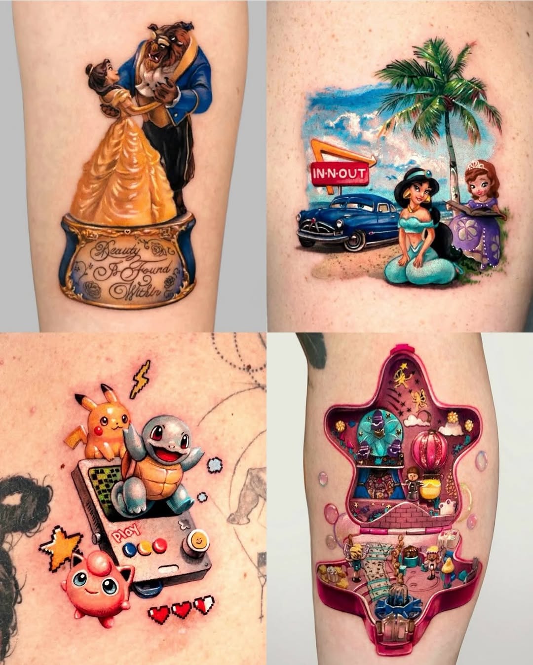 Watercolor tattoo on the forearm by Tattooist HARRY COLOR