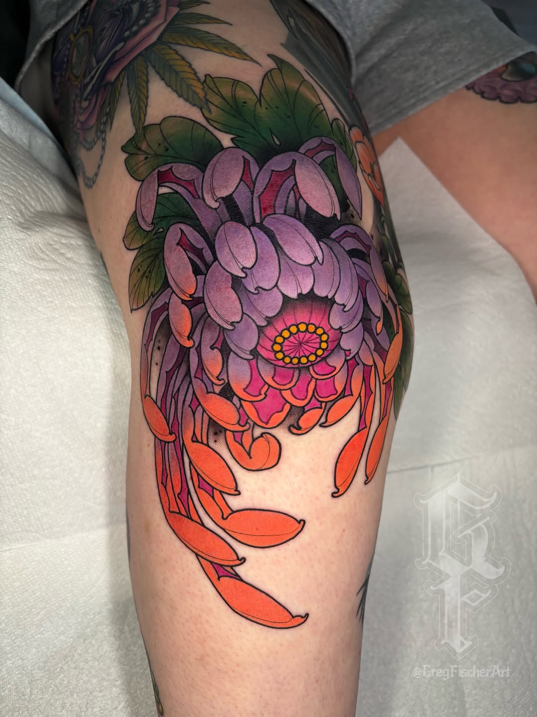 Tattoo by @gregfischerart โ japanese_irezumi, neo_traditional