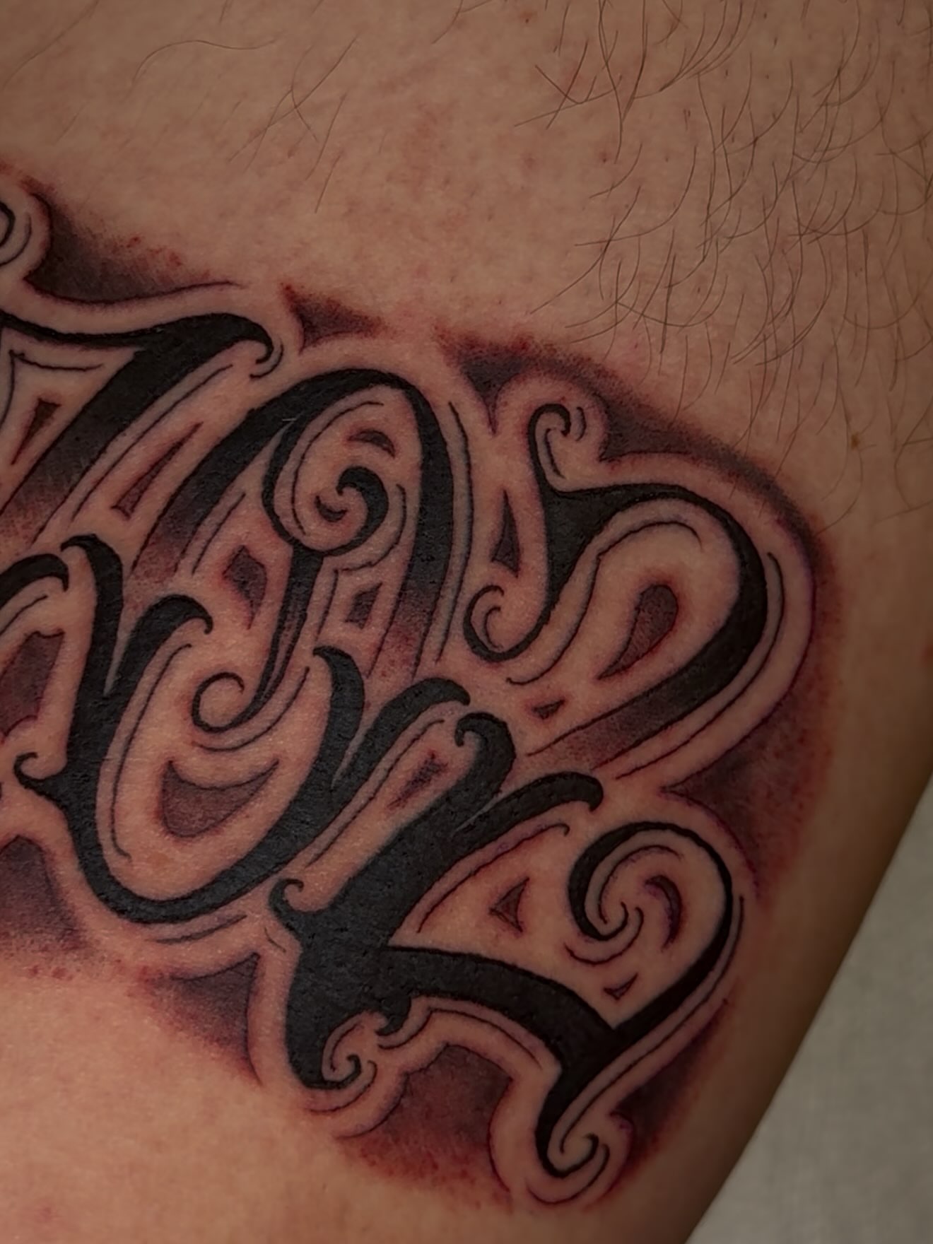 Tattoo by @adawgg_tattoos — lettering_script