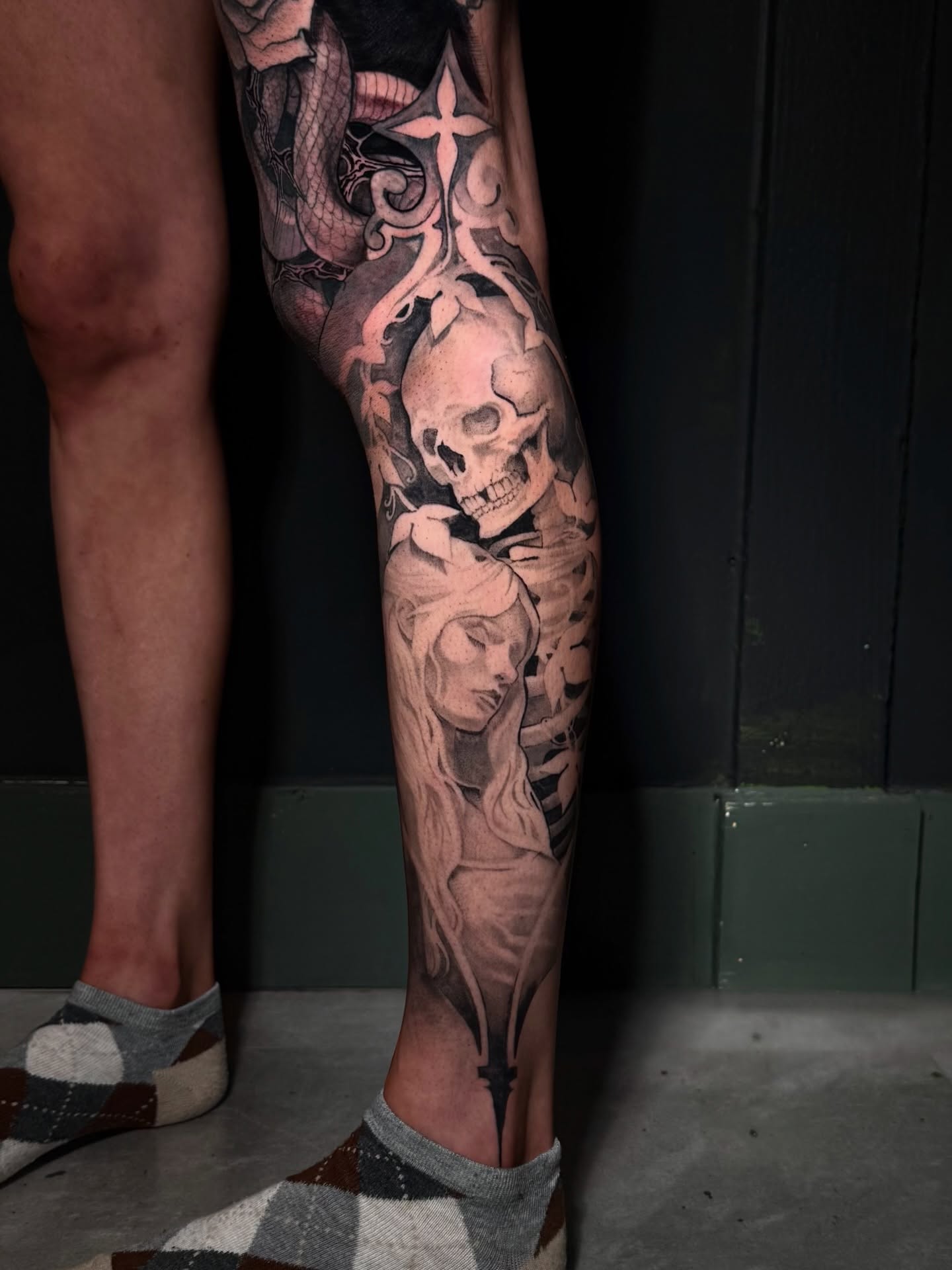 Tattoo by @noaharasmus — black_and_grey, realism