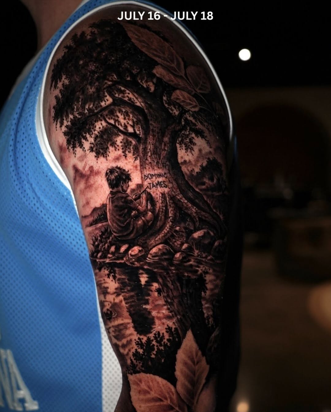 Dark art tattoo on the forearm by Grace P