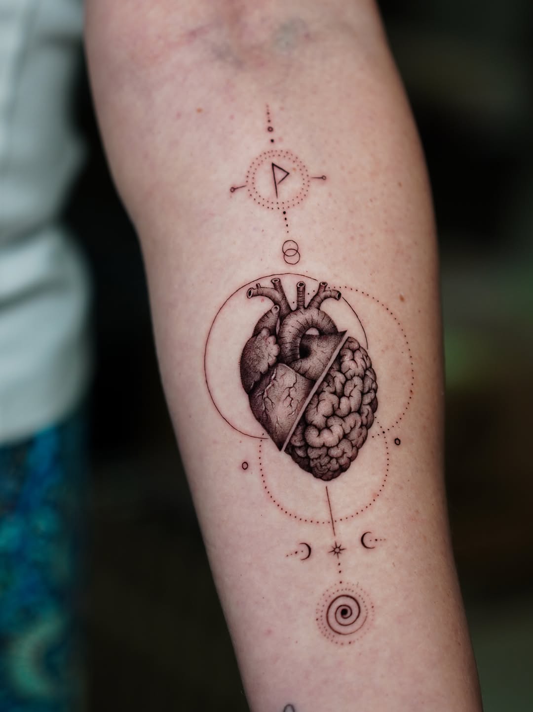 Tattoo by @sophiink — black_and_grey, geometric