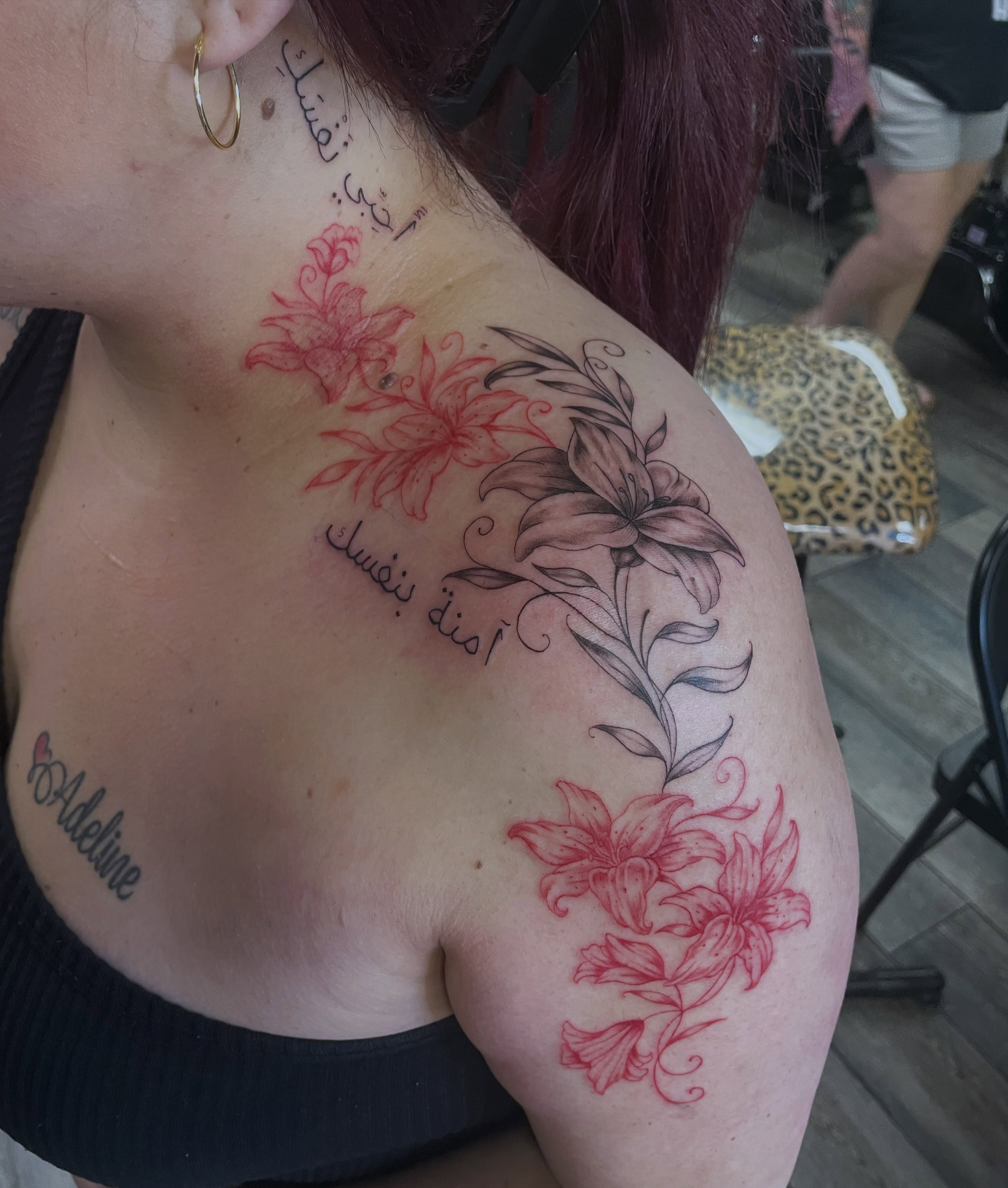 Tattoo by @tattoomebella β black_and_grey