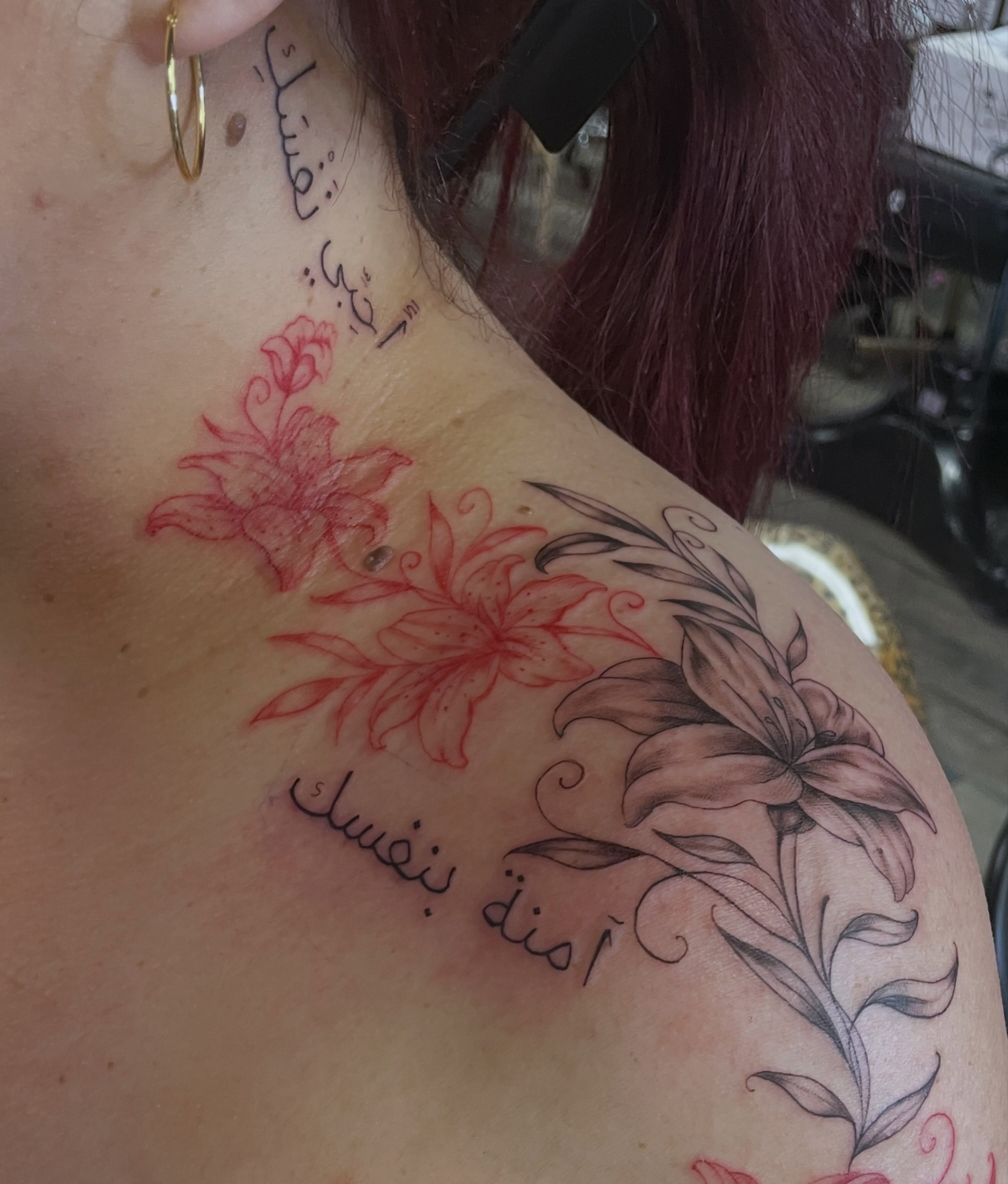 Tattoo by @tattoomebella β black_and_grey