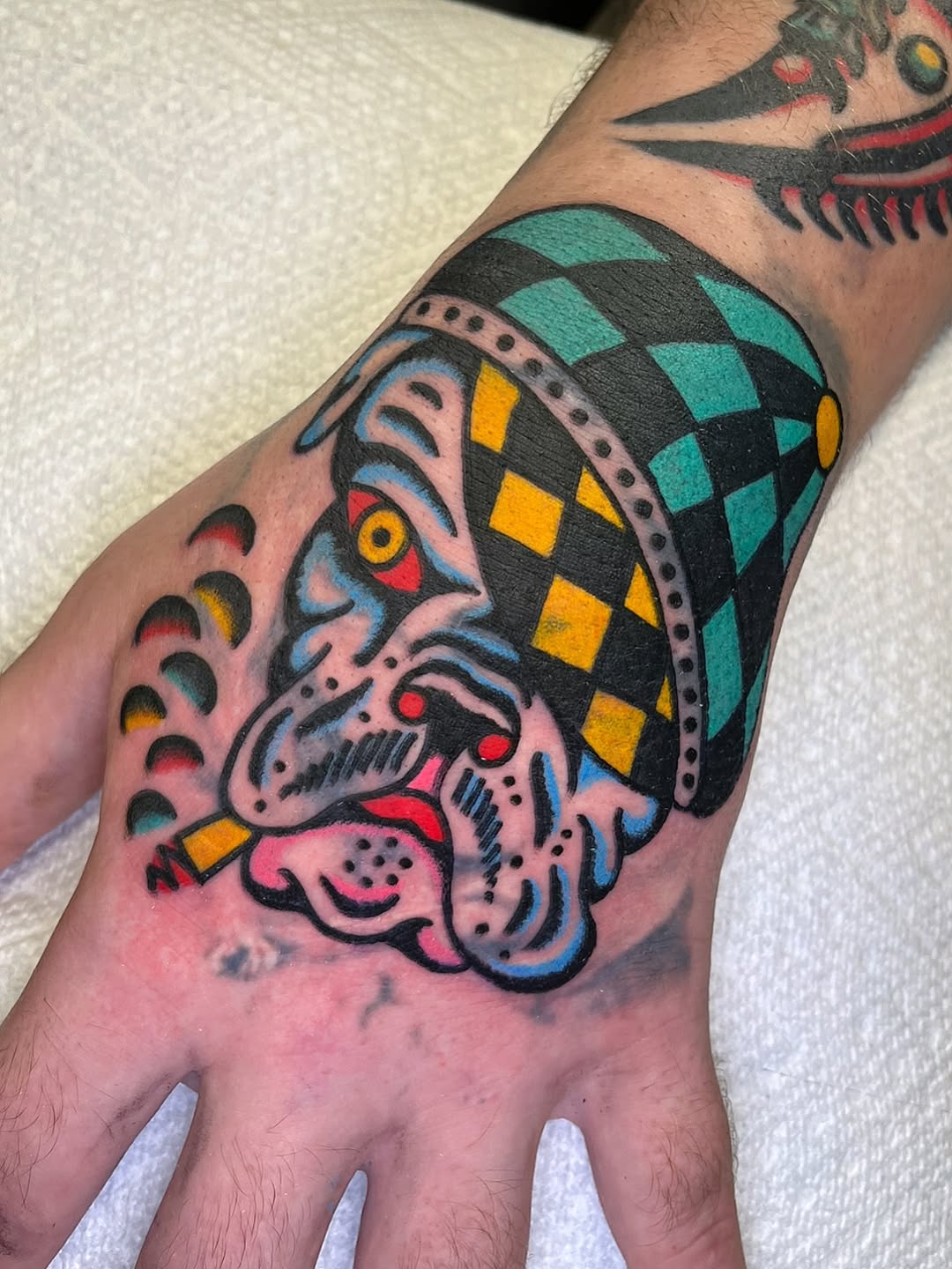 Tattoo by @jonnybearhands — american_traditional