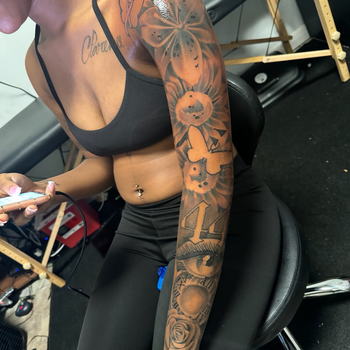 Tattoo by @focused_ink — american_traditional, dotwork