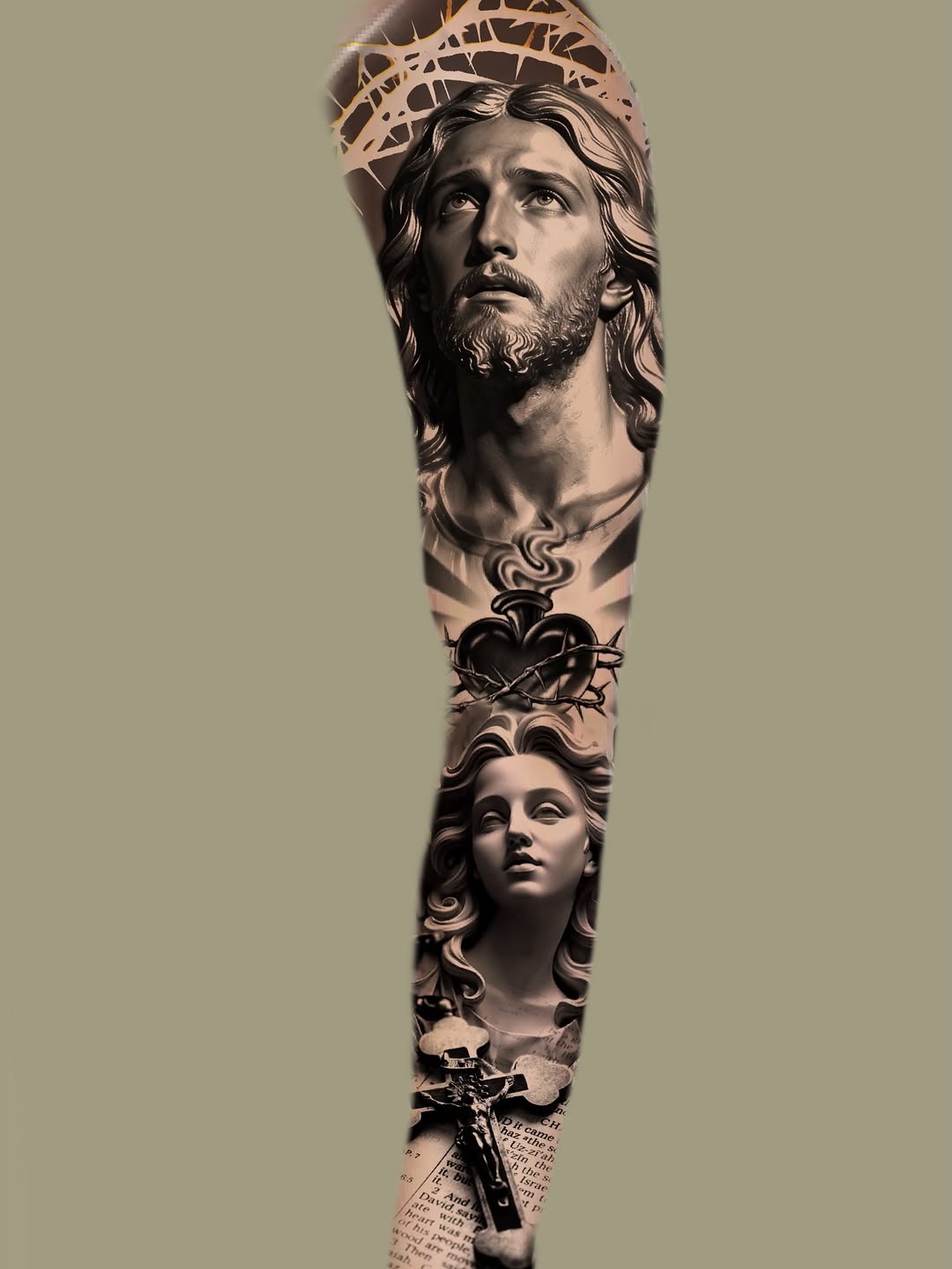 Chicano tattoo on the forearm by Nate
