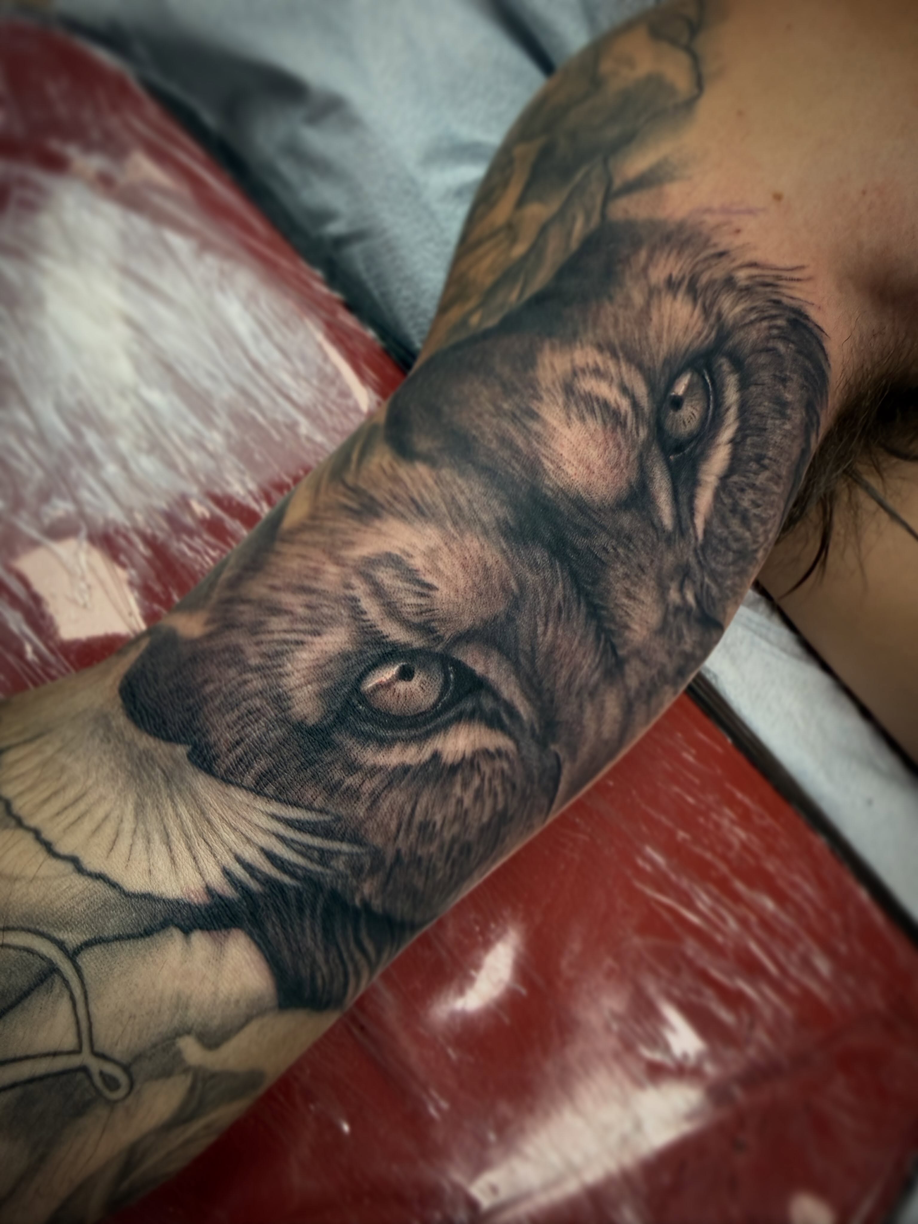 Tattoo by @artbytp — realism, black_and_grey